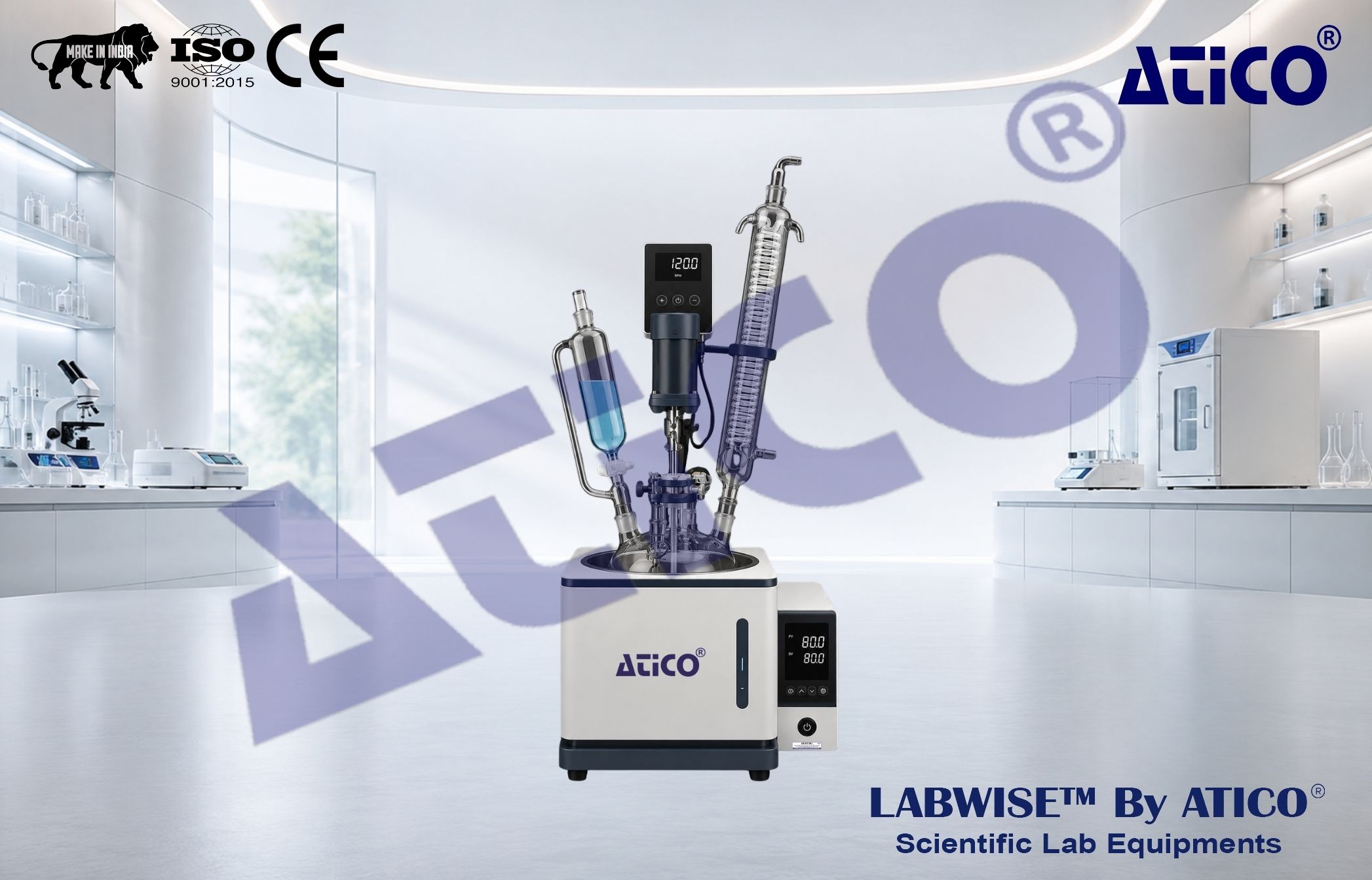 Single Glass Jacketed Reactor ALB358