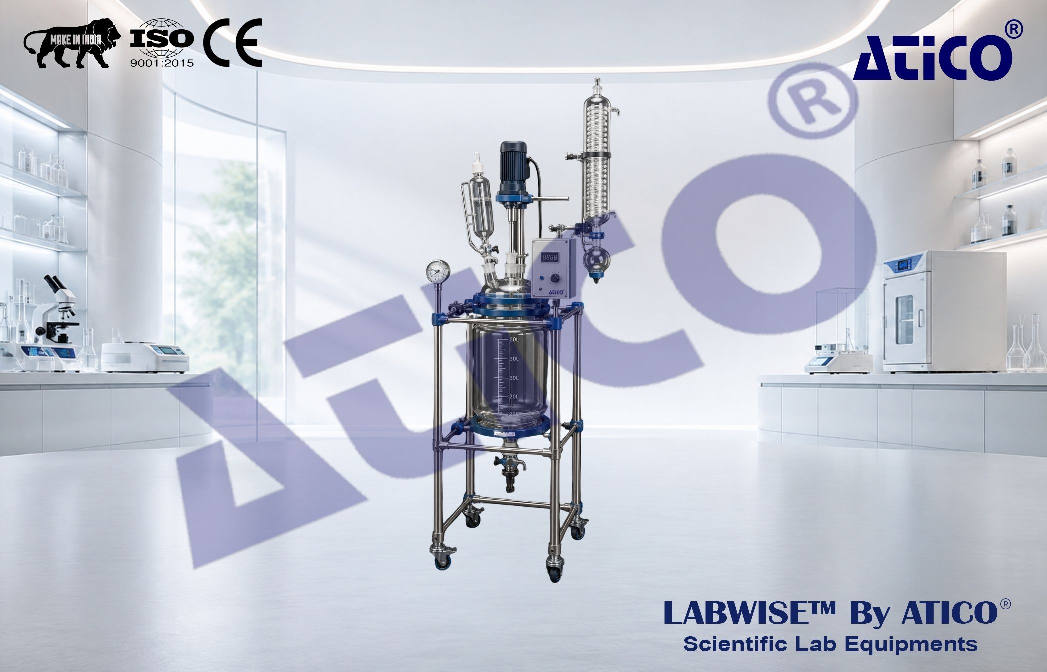 Jacketed Glass Reactor ALB364