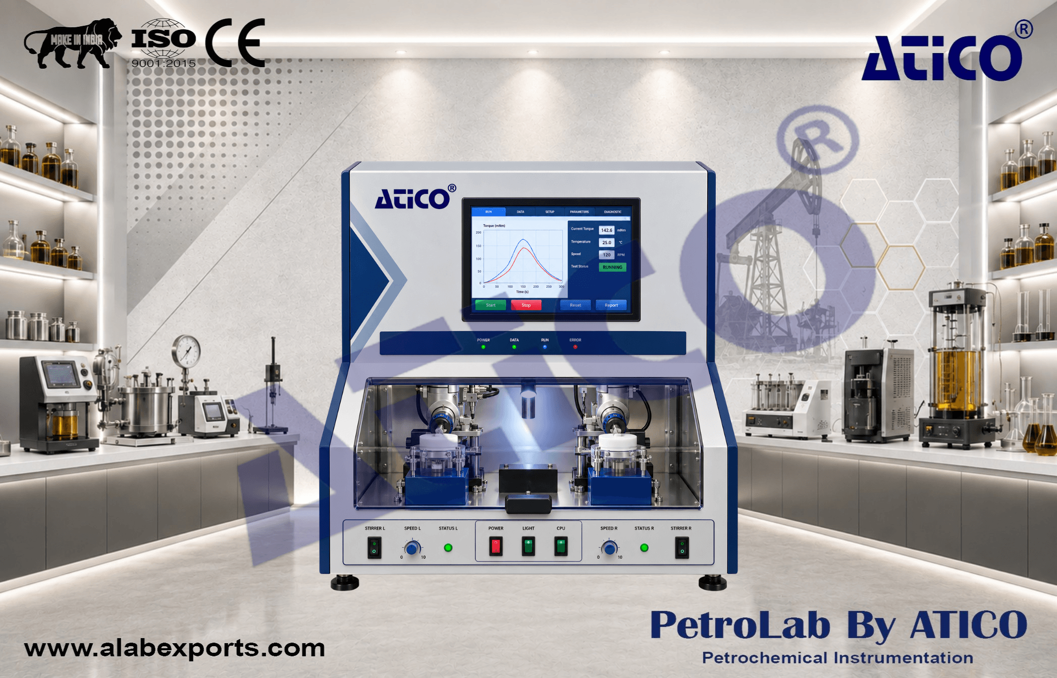 ATF Lubricity Test Rig for Oil Fuel and Petroleum Testing Instruments