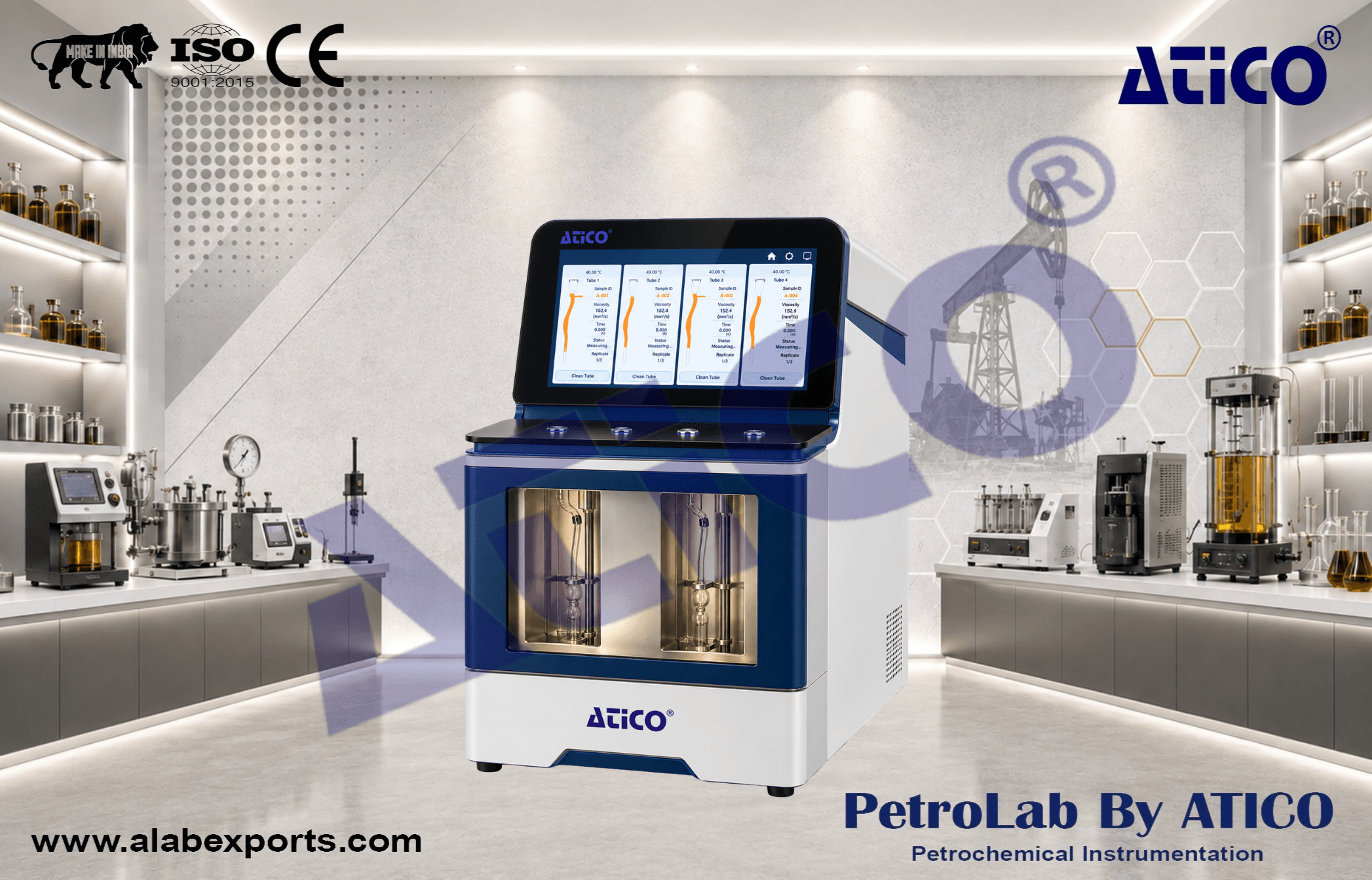 Automatic Houillon Viscometry System for Oil Fuel and Petroleum Testing Instruments
