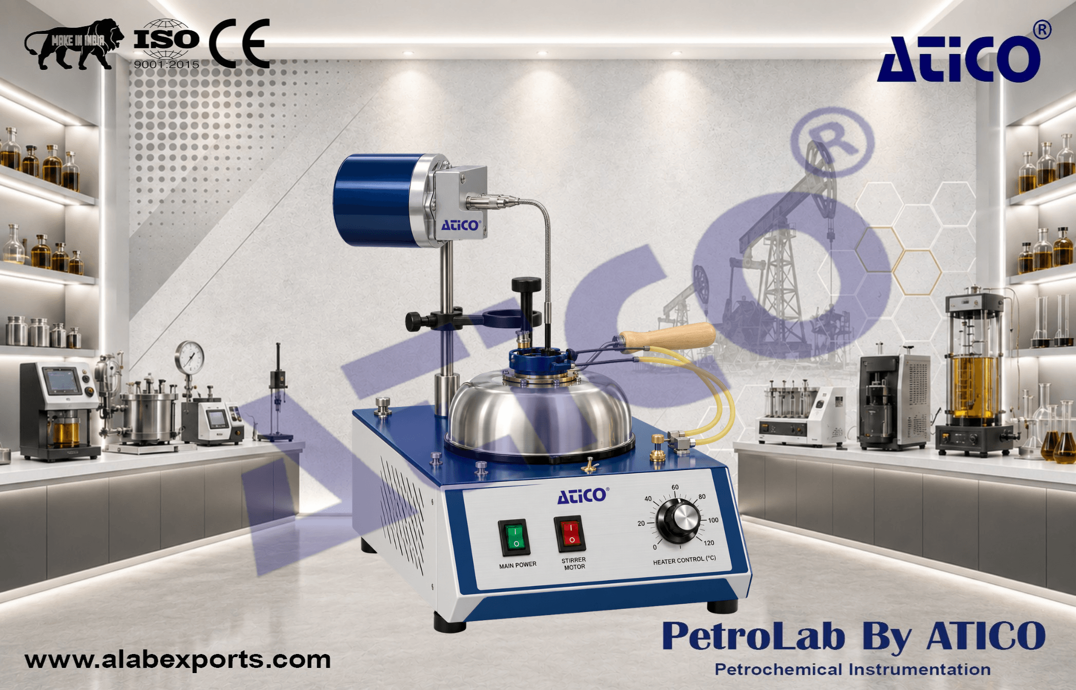 Pensky Martens Closed Cup Flash Tester for Oil Fuel and Petroleum Testing Instruments