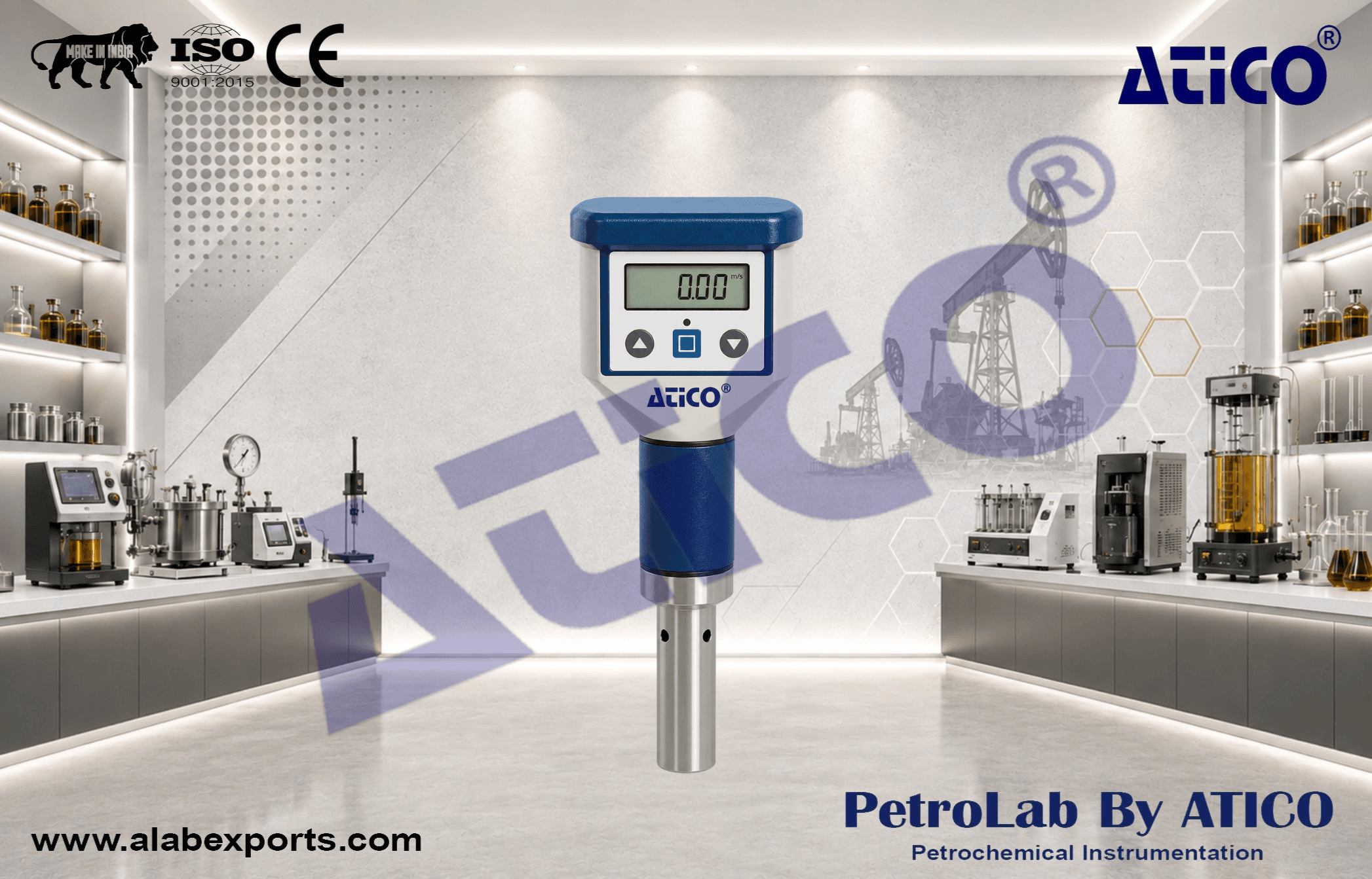 Portable Digital Conductivity Meter for Oil Fuel and Petroleum Testing Instruments