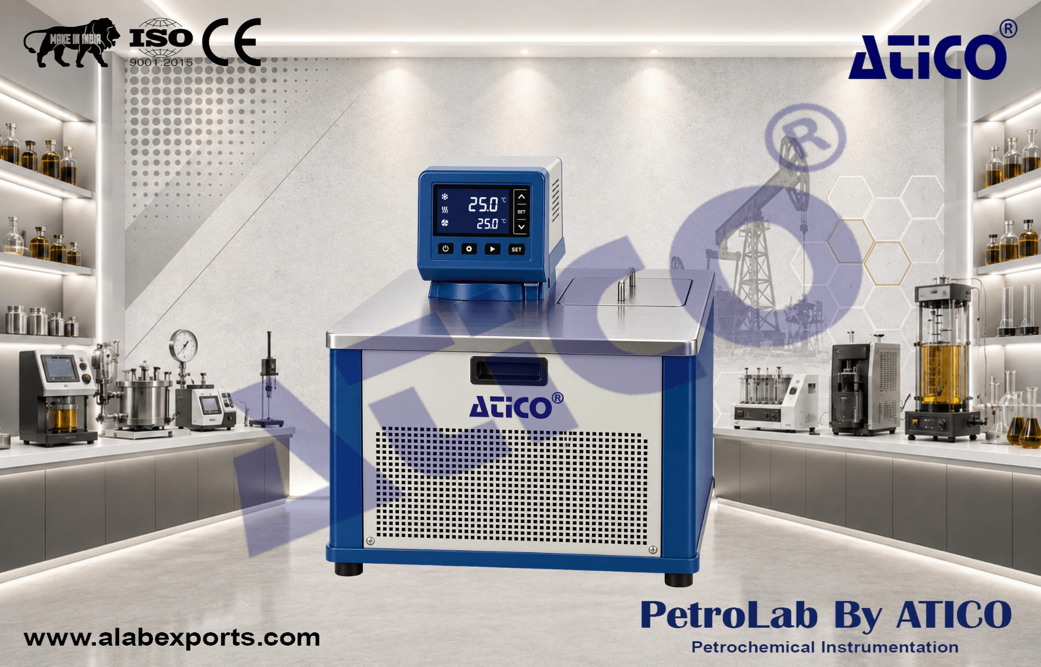 Refrigerated Constant Temperature Circulating Baths for Oil Fuel and Petroleum Testing Instruments