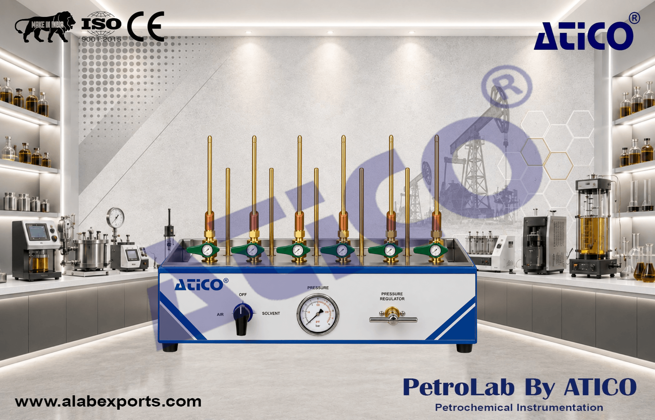 Viscometer Cleaning and Drying Apparatus for Oil Fuel and Petroleum Testing Instruments