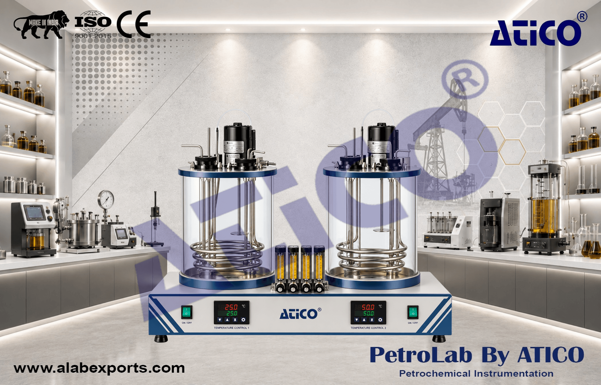 Dual Twin Foaming Characteristics Test Apparatus for Oil Fuel and Petroleum Testing Instruments