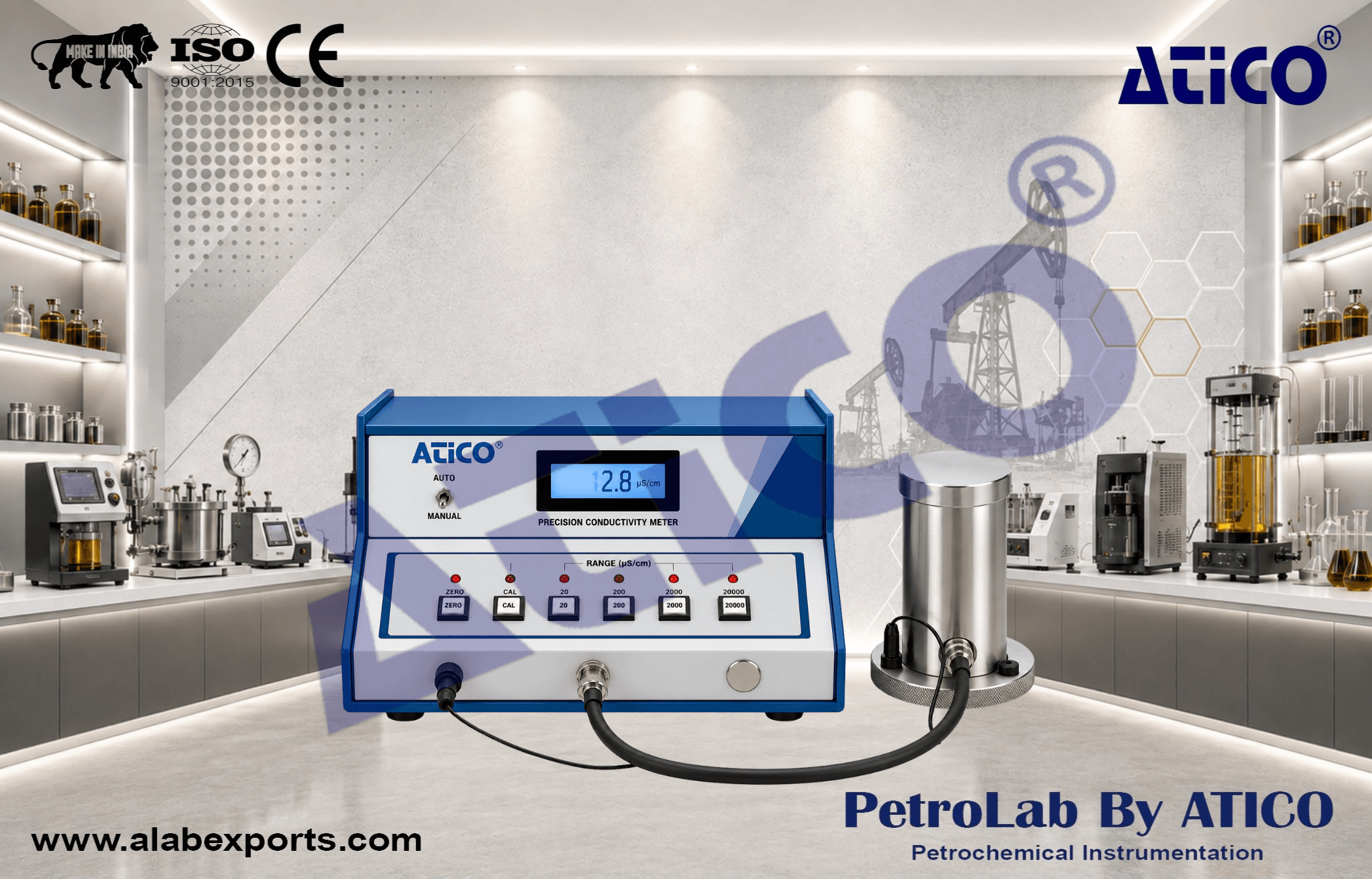 Precision Conductivity Meter for Oil Fuel and Petroleum Testing Instruments