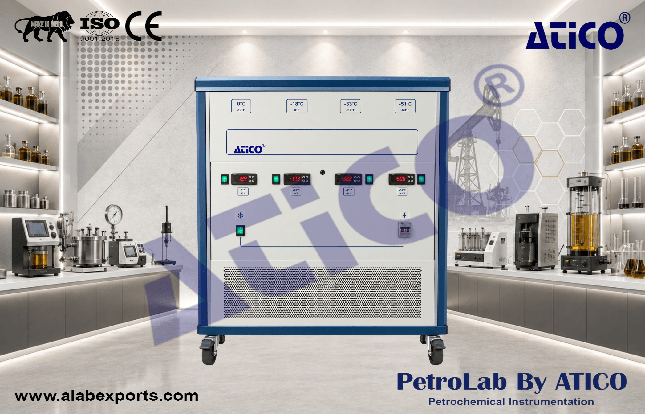 Cloud point, pour point, and filterability limit temperature ASTM D2500, ASTM D6371 and ASTM D97 for developing and manufacturing laboratory test equipment