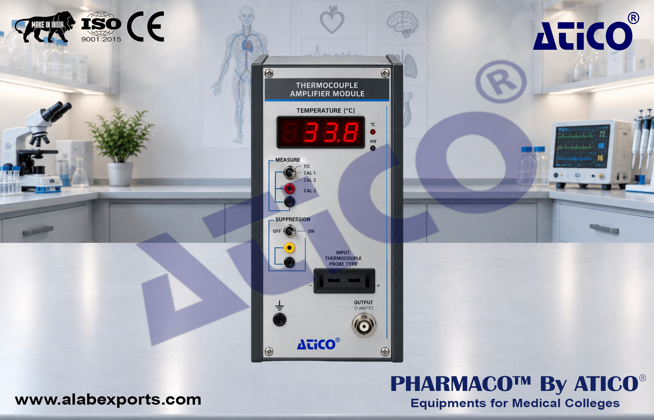 Temperature Measurement Option for All Isolated Organ Systems for Physiology Lab