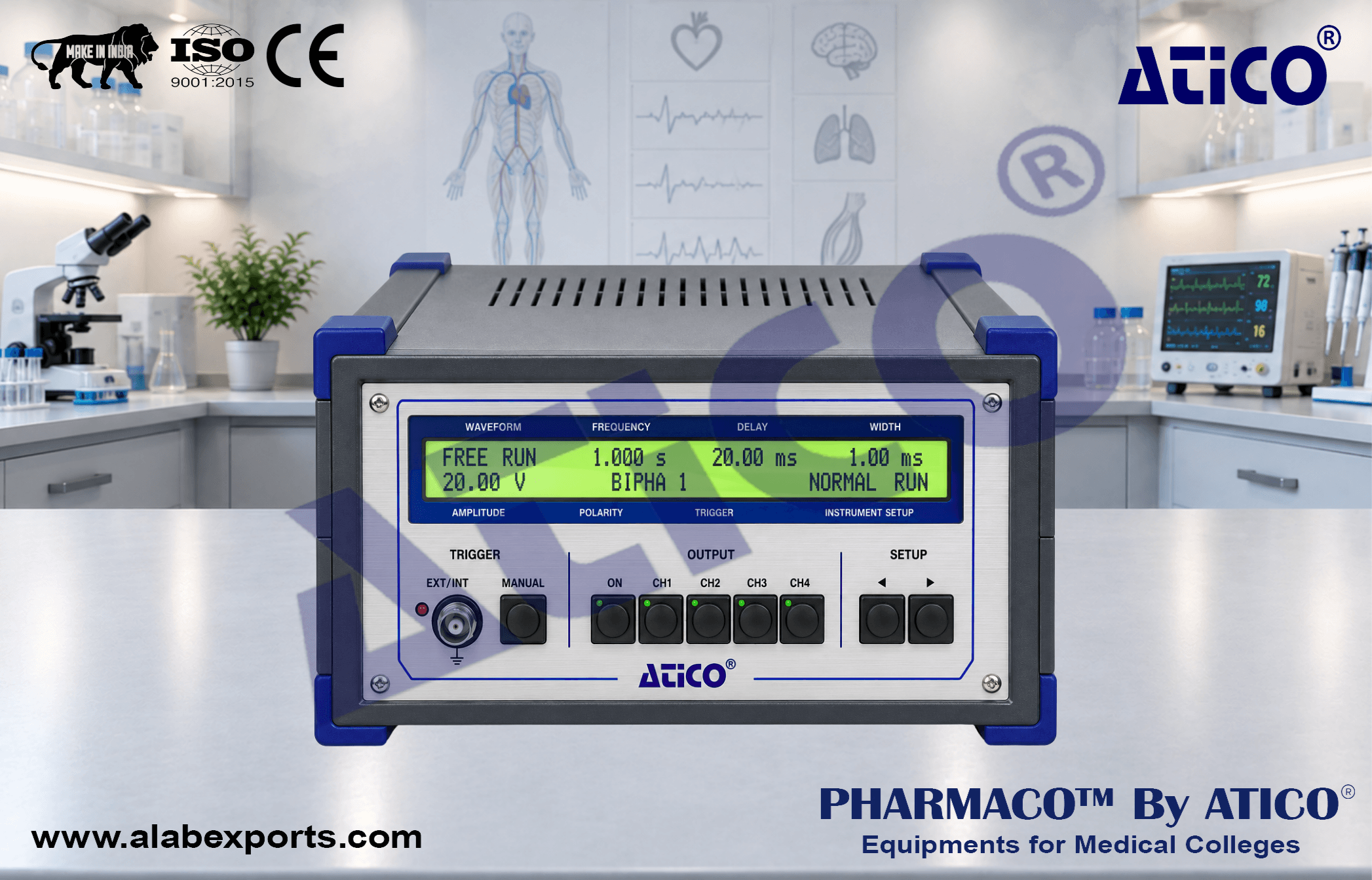 Pacing Option for Langendorff and Working Heart for Physiology Lab