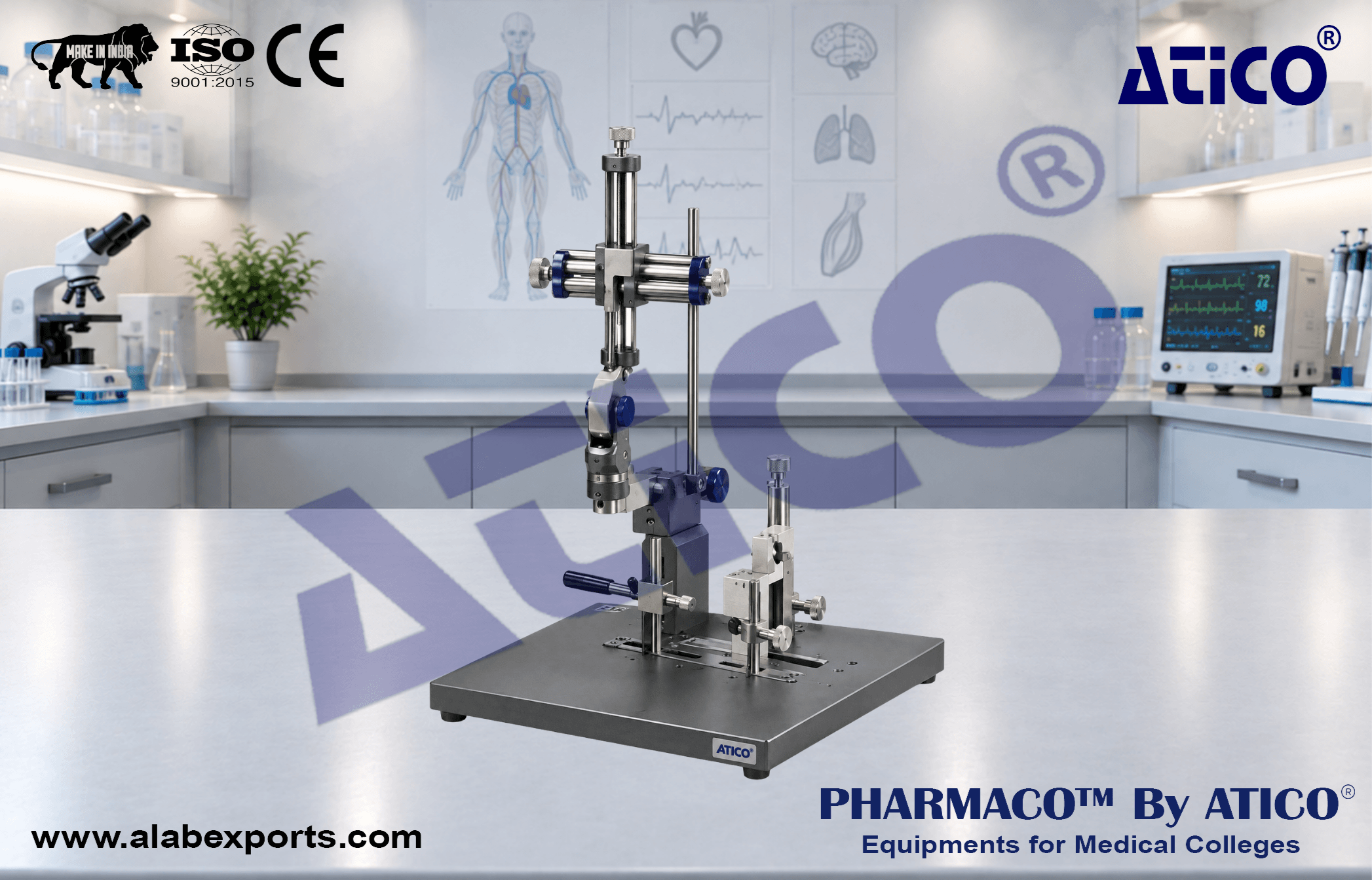 Digital Compact Stereotaxic Instruments for Mouse and Rat for Physiology Lab