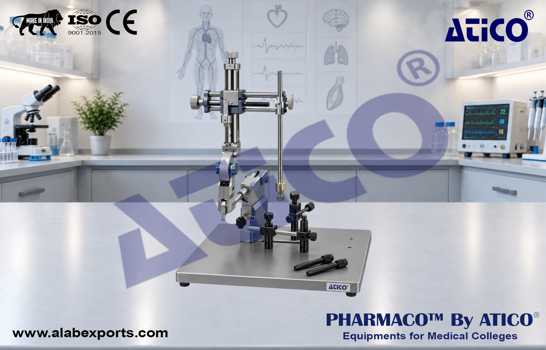 Digital Compact Stereotaxic Instruments for Mouse Only for Physiology Lab