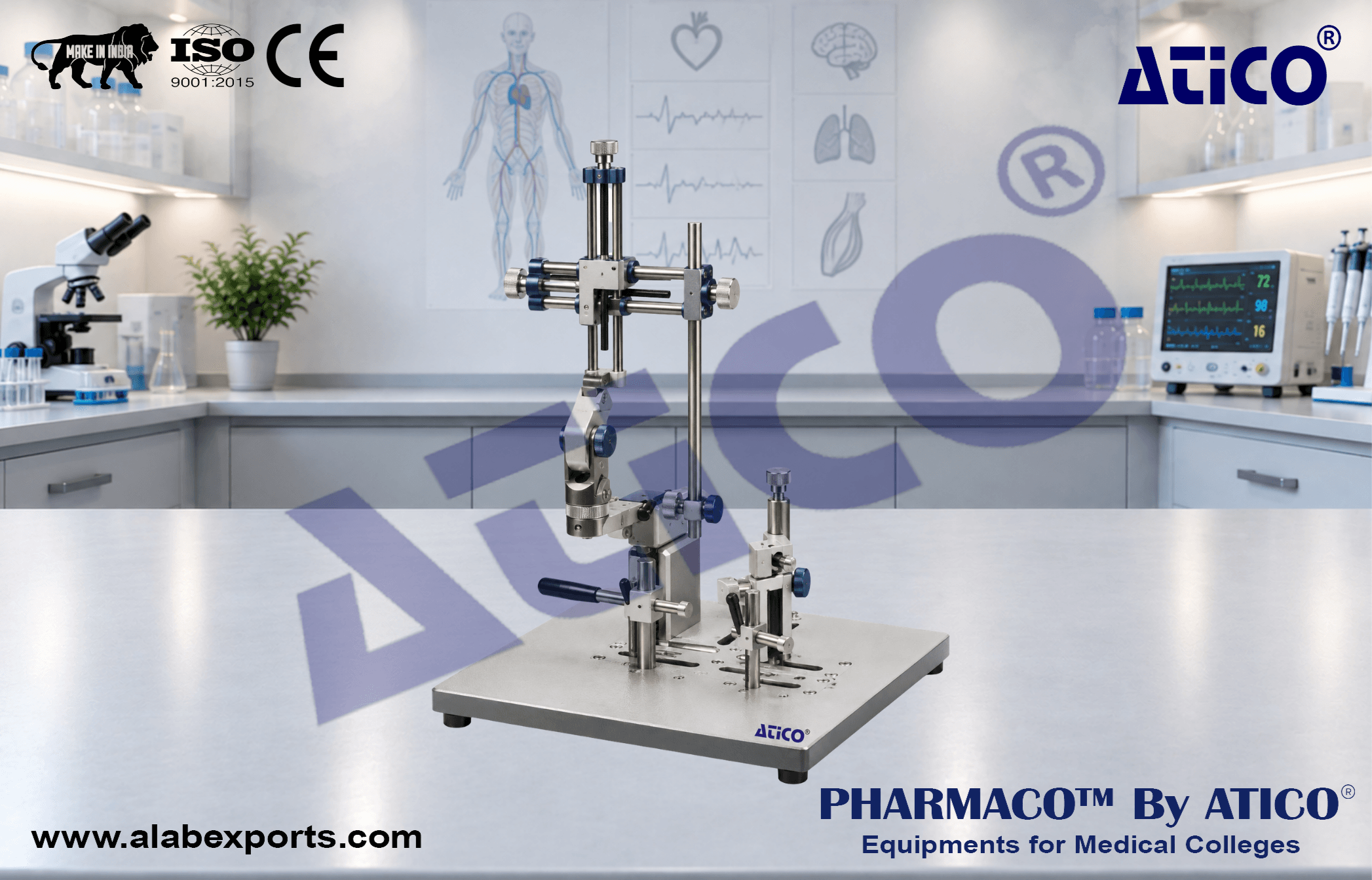 Compact Stereotaxic Instruments for Mouse and Rat for Physiology Lab