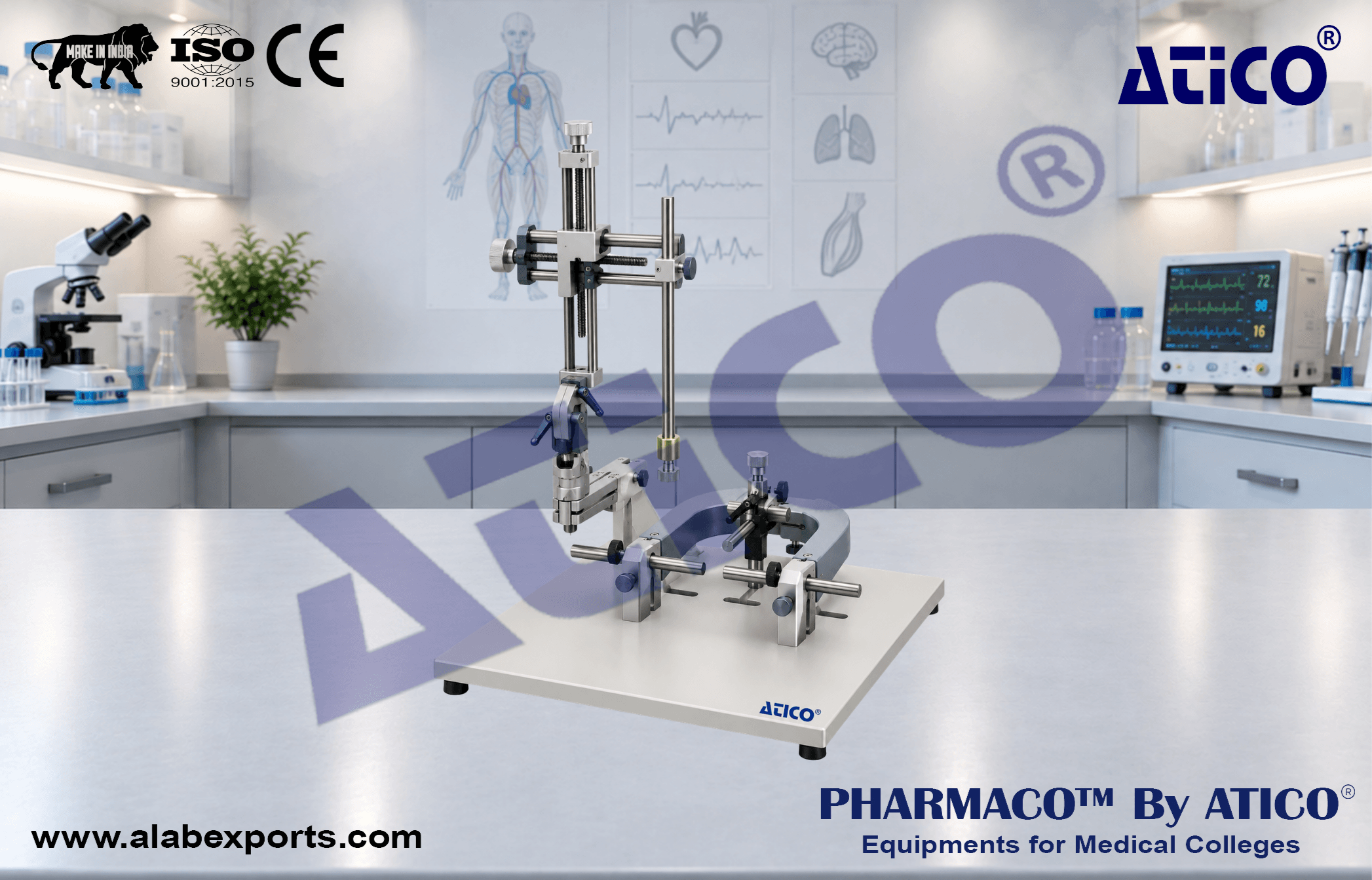 Standard UFrame Stereotaxic Instrument for Mouse for Physiology Lab