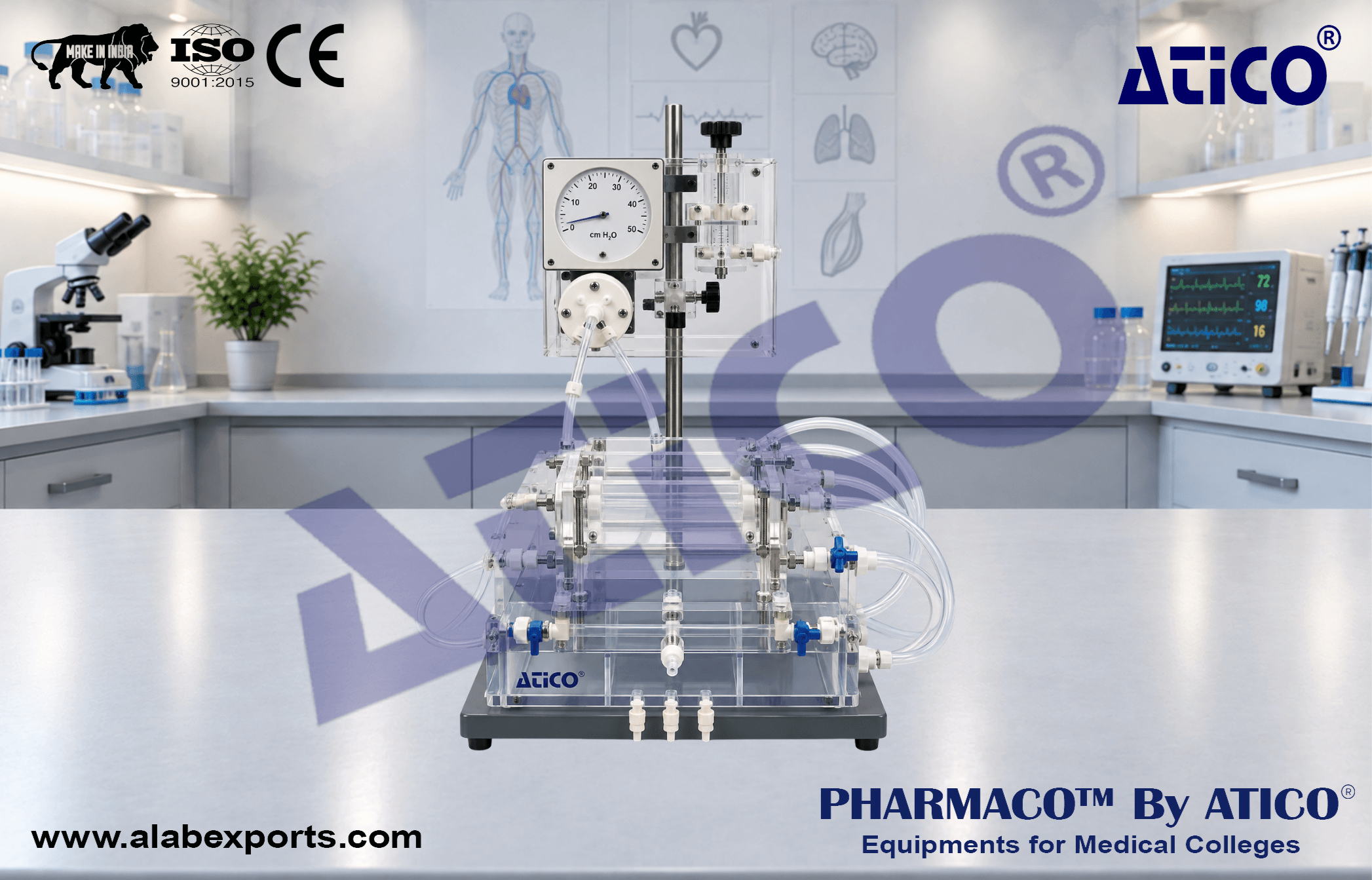 Perfusion Bath for Tubular Organs for Physiology Lab