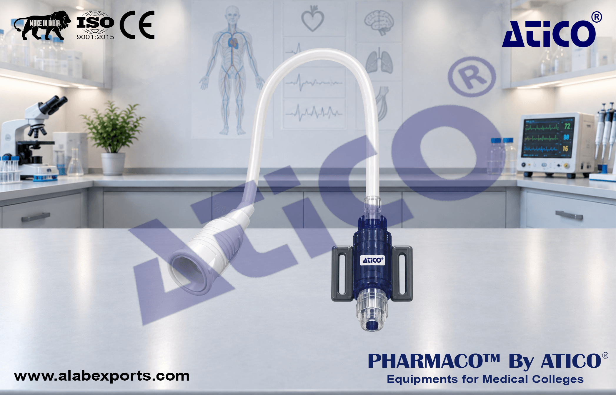 Sterile Disposable Pressure Transducer for Physiology Lab