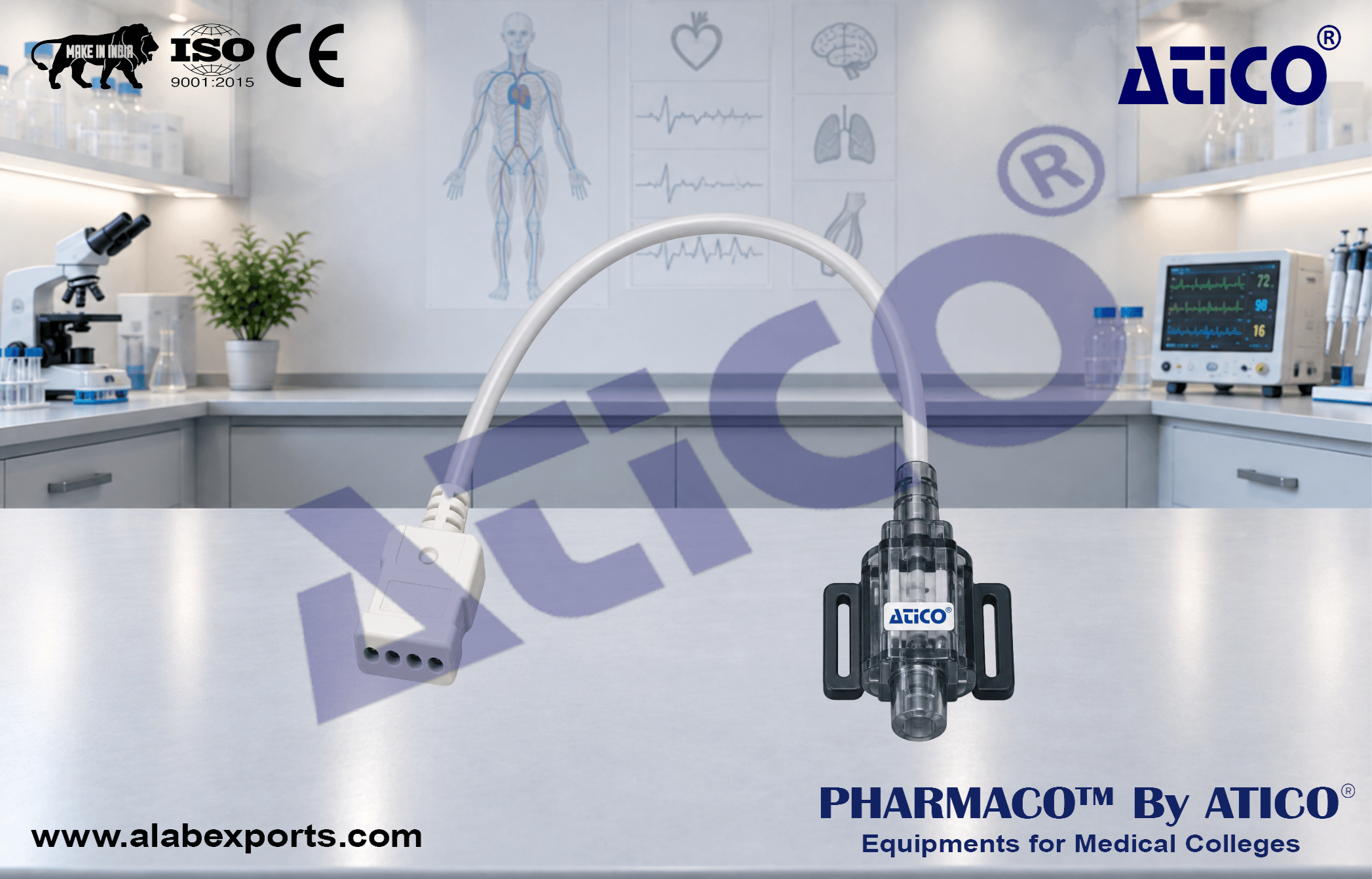 Sterile Single Use Wide Range Pressure Sensors for Physiology Lab