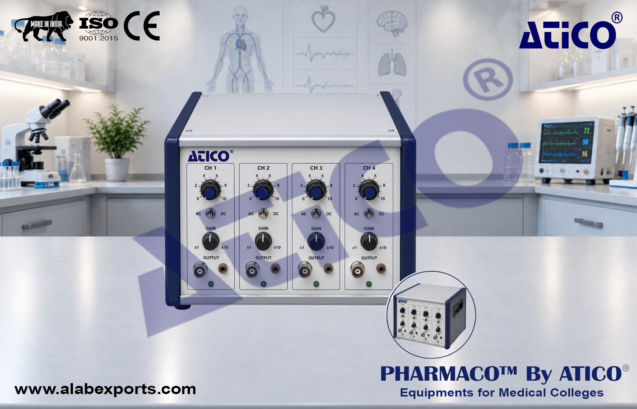 Transducer Amplifier for Physiology Lab