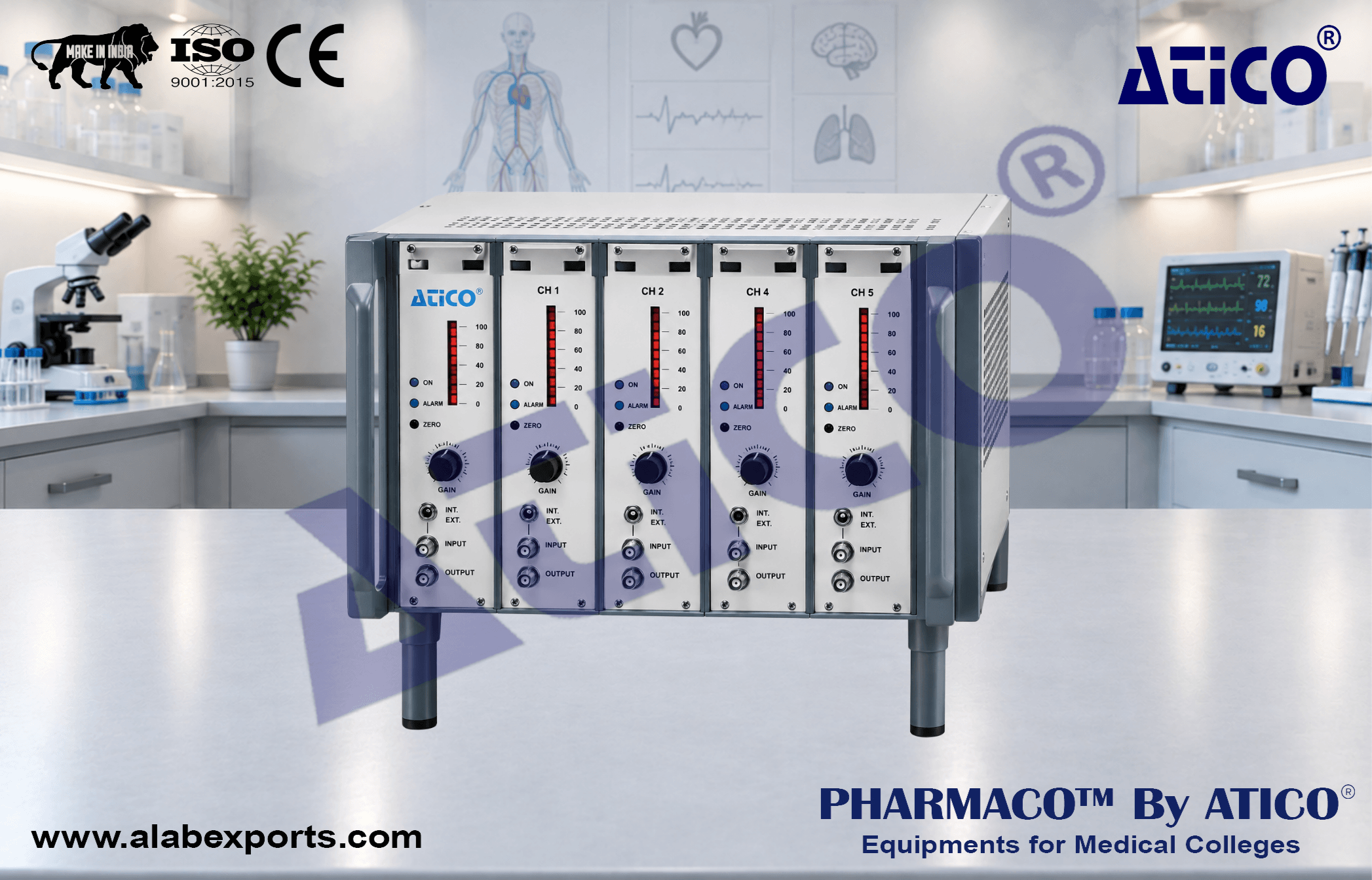 Instrument Case for Physiology Lab