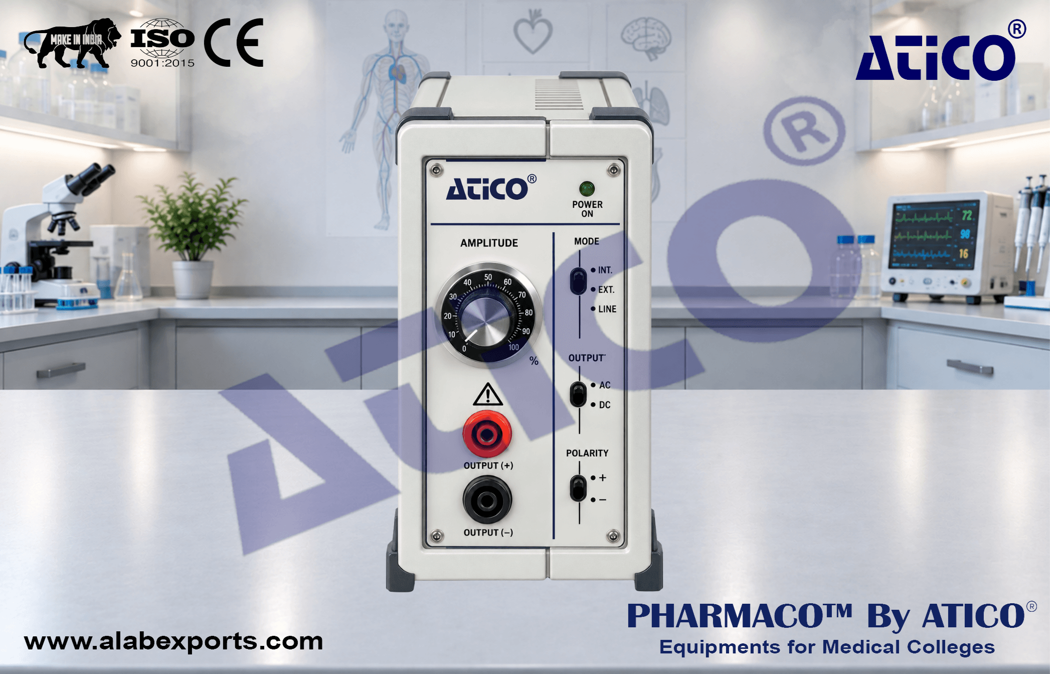 Universal Isolated Stimulator Output for Physiology Lab