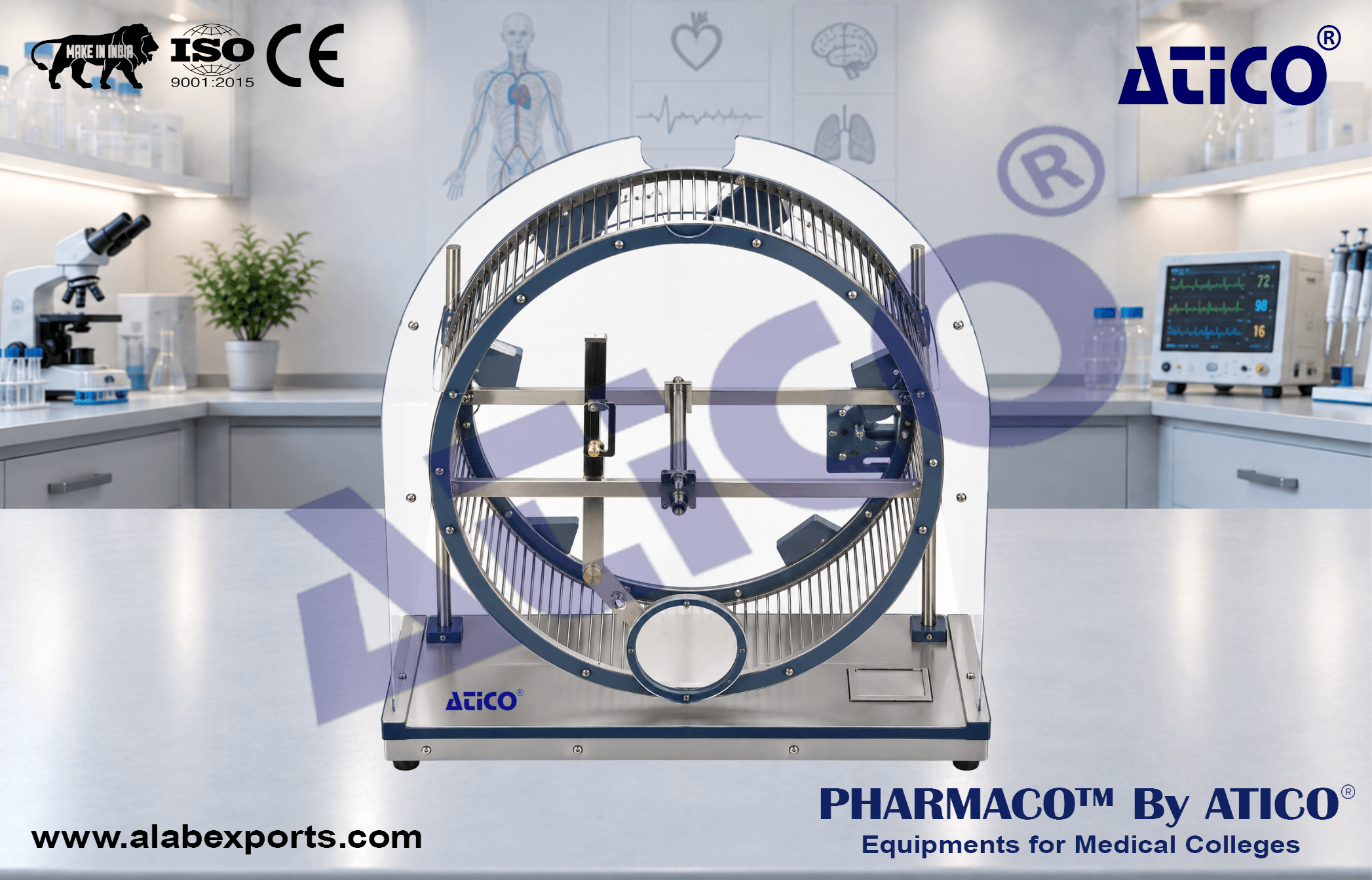 Narrow Gap Activity Wheel for Physiological Research Instrumentation