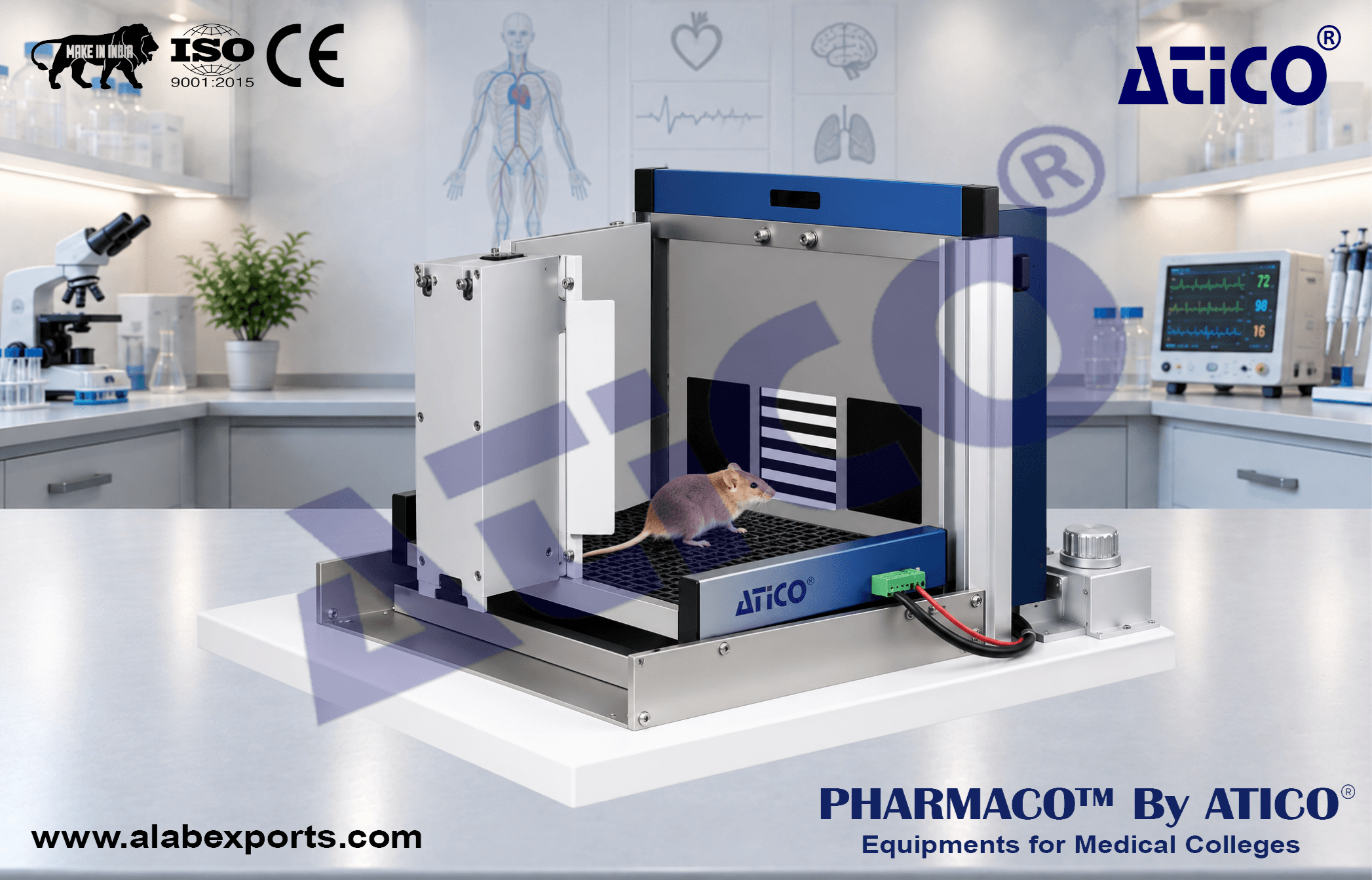 Rodent Continuous Performance Task Image rCPT for Mice for Physiological Research Instrumentation