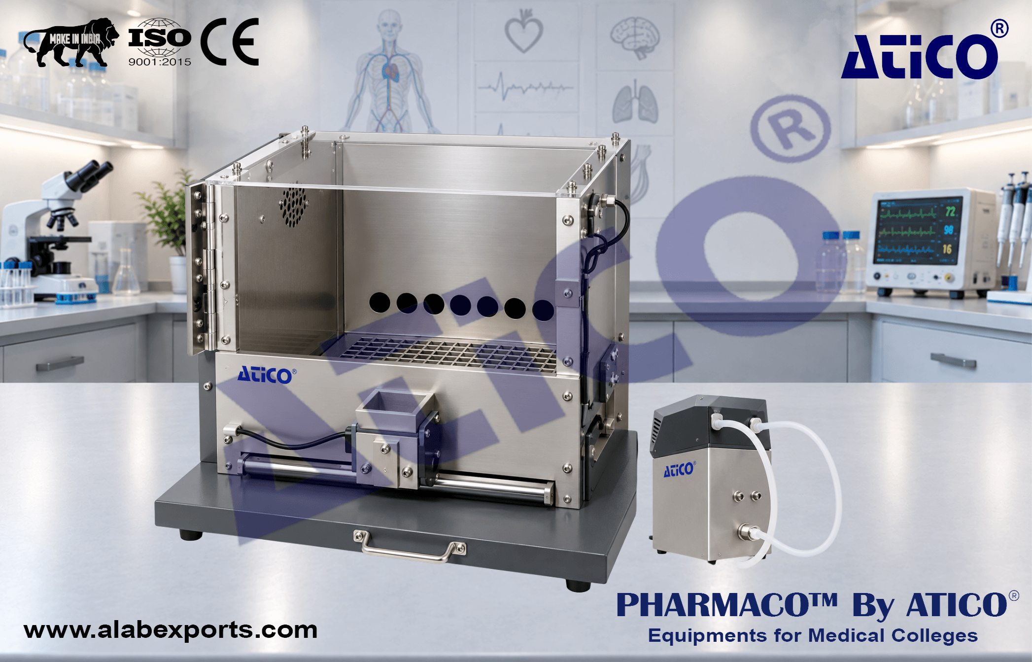 Complete Rat 5/9 Hole Box with Liquid Reward for Physiological Research Instrumentation