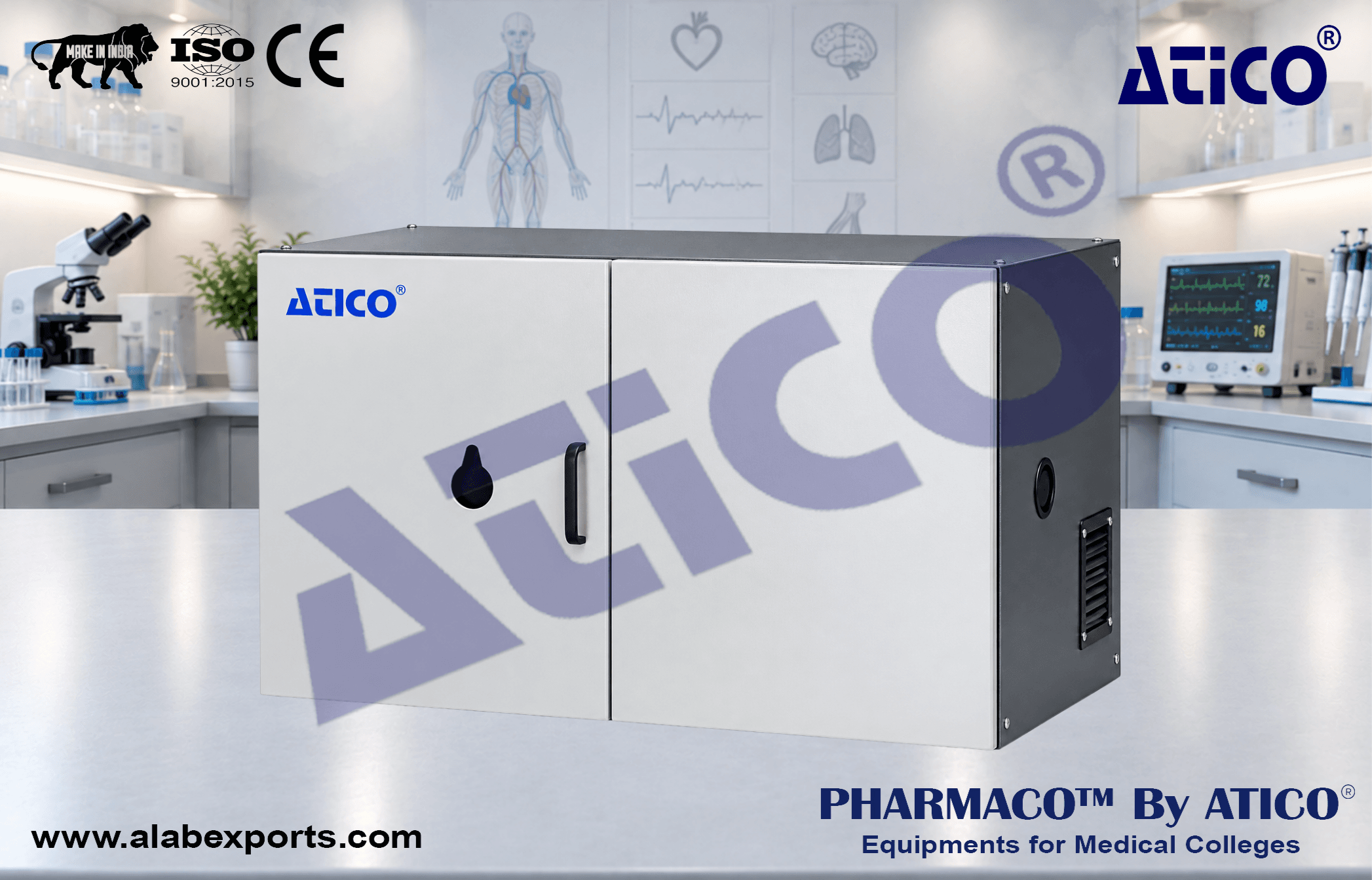 Sound Cubicle Double Door Peep for Physiological Research Instrumentation