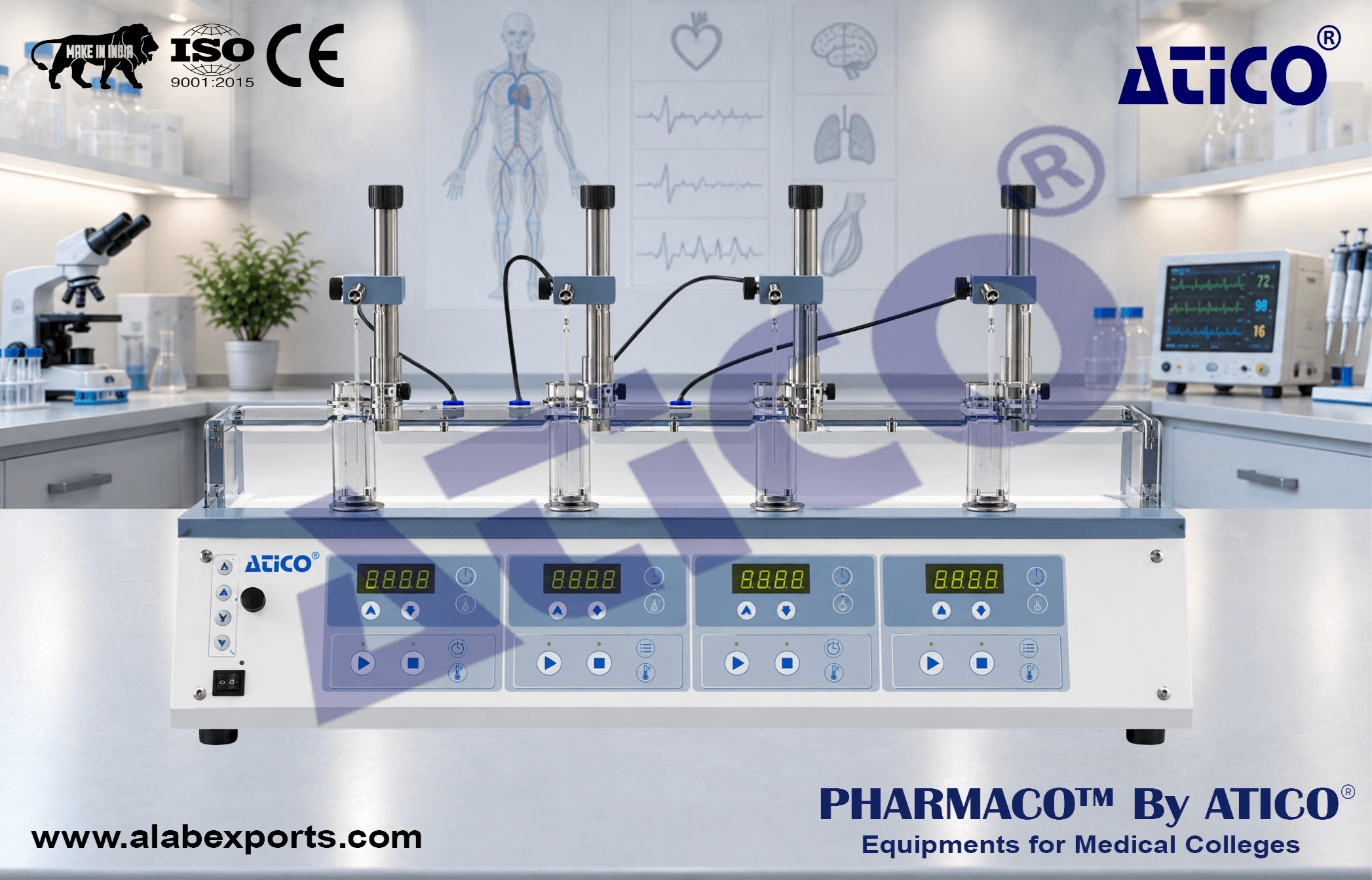 Tissue bath systems for Physiological Research Instrumentation