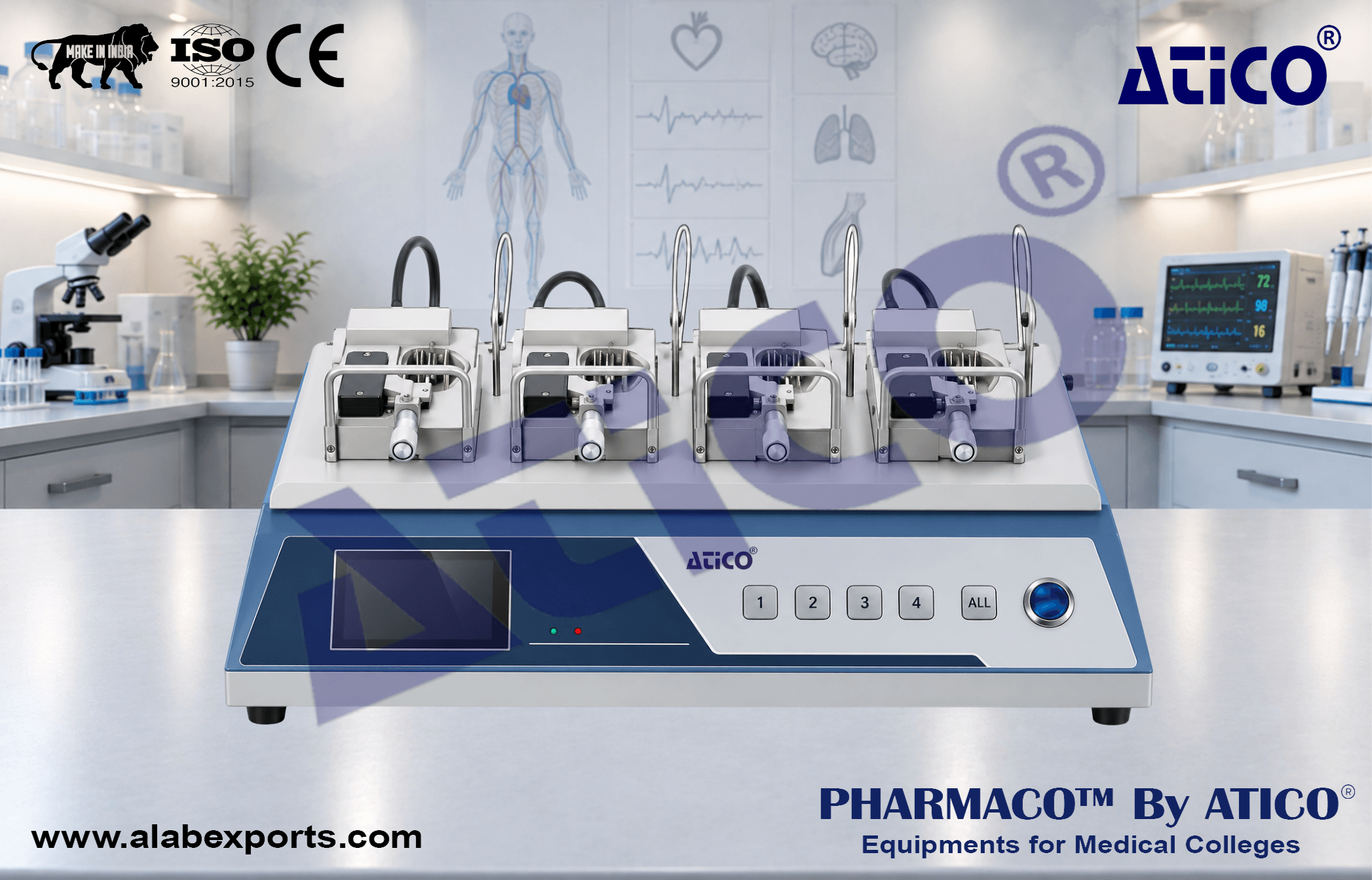 Muscle Strip System For physiology Research Lab Equipment