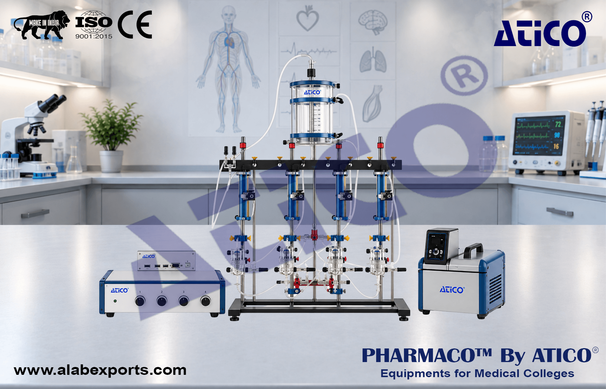 Organ Bath Systems For Pharmacology Research Lab Equipment
