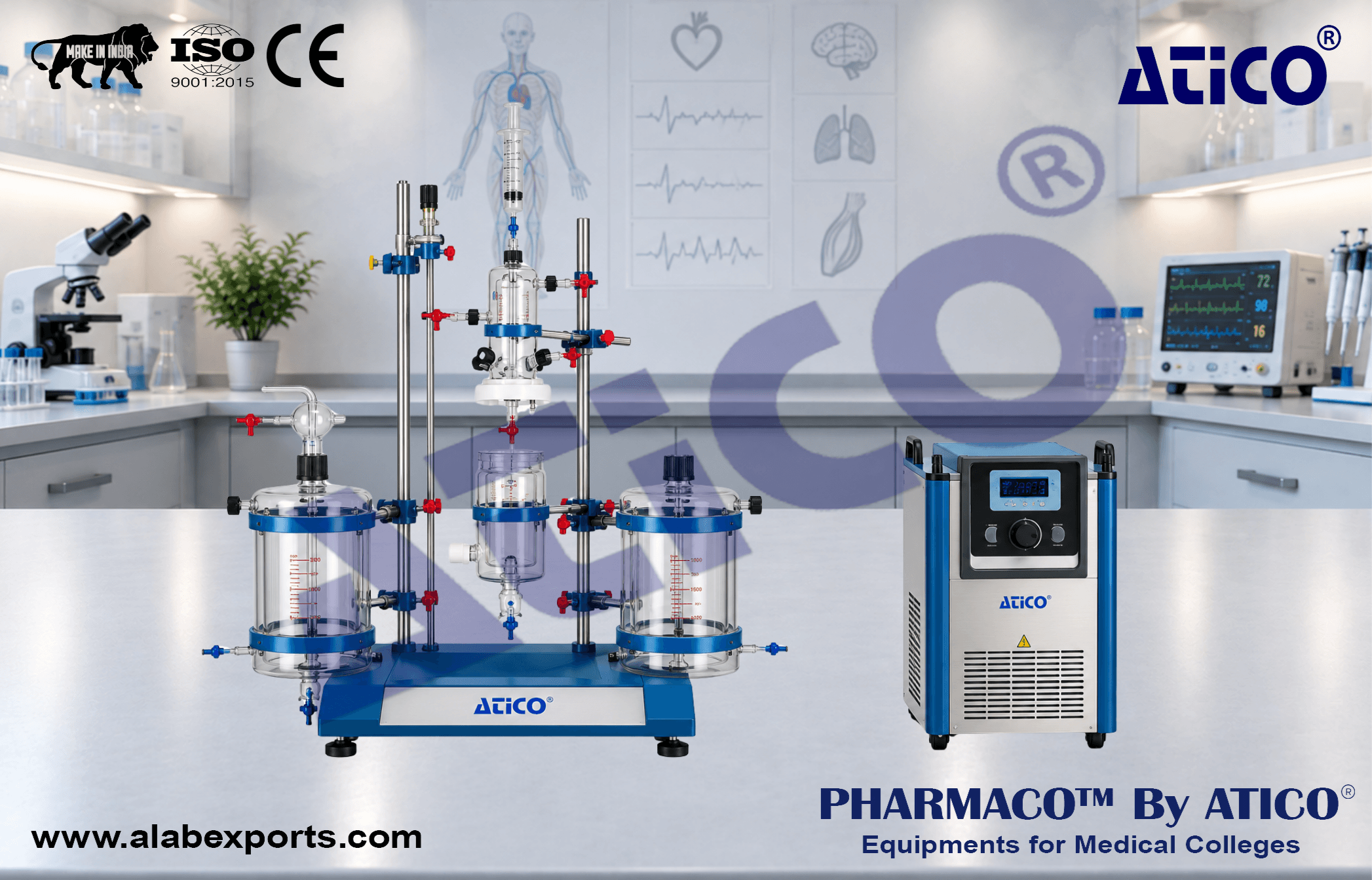 Rodent Langendorff Foundation System For Pharmacology Research Lab Equipment