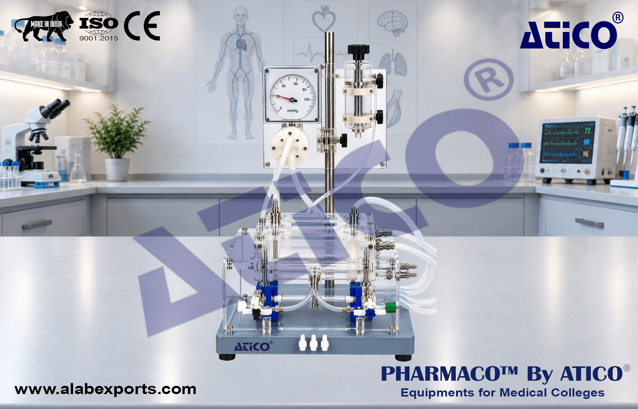 Perfusion Bath for Tubular Organs For Pharmacology Research Lab Equipment