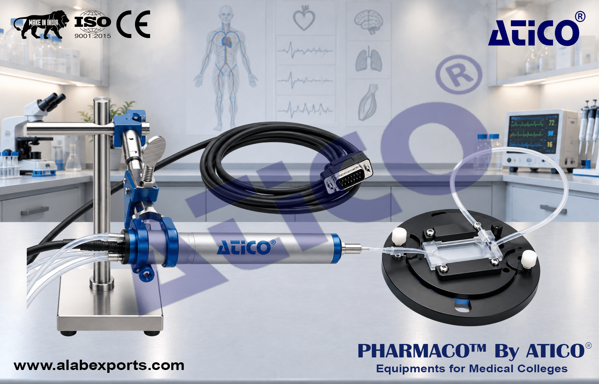 Inline Heater Cooler For Pharmacology Research Lab Equipment