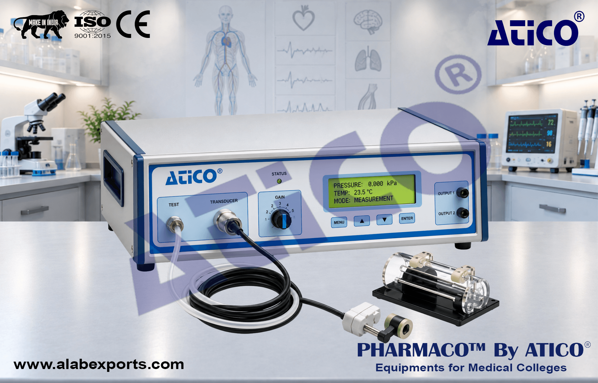 NonInvasive Blood Pressure System for Rodents For Bioscience Research Lab Equipment