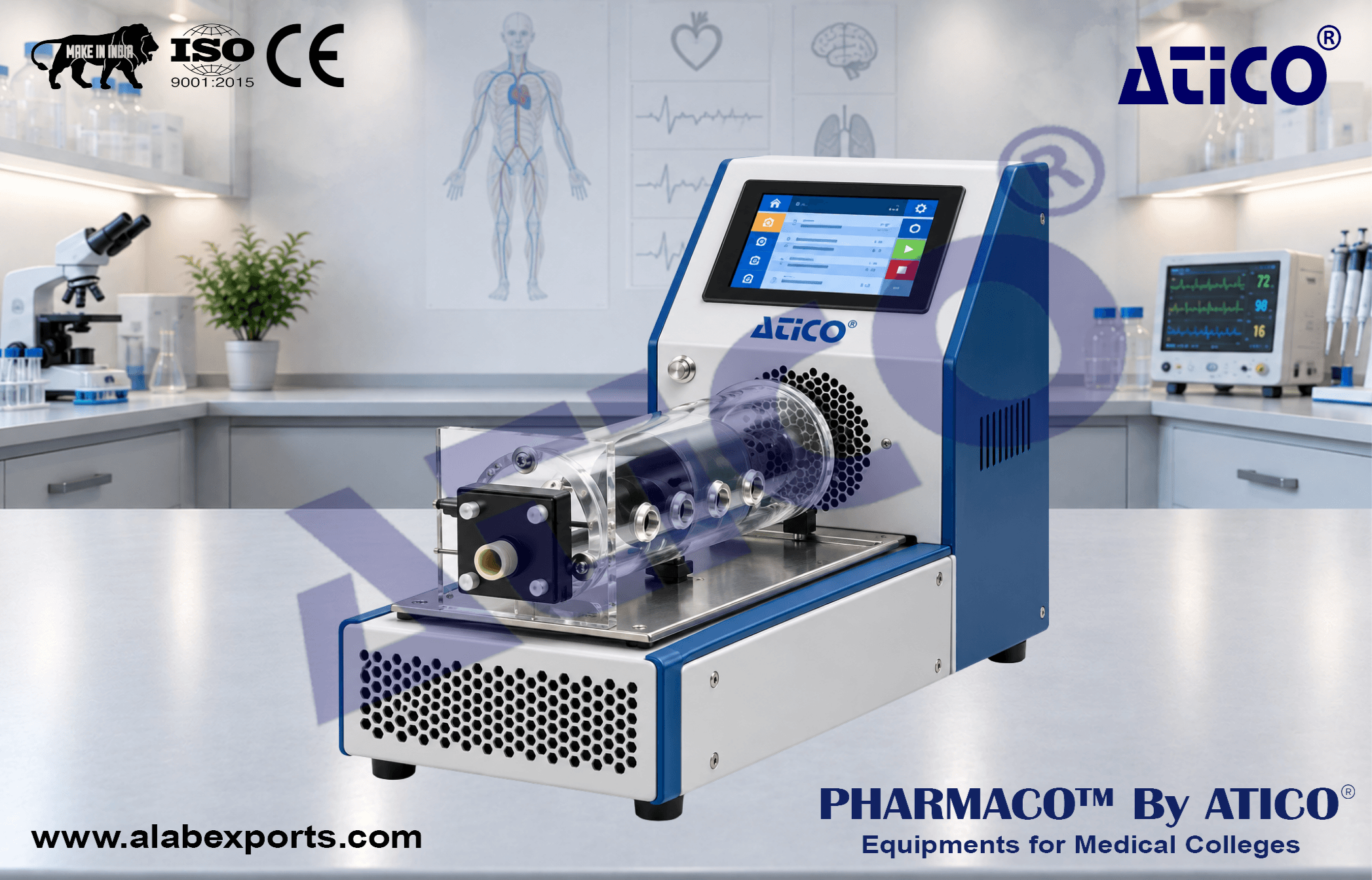 Single Animal Tail Cuff Blood Pressure System For Bioscience Research Lab Equipment