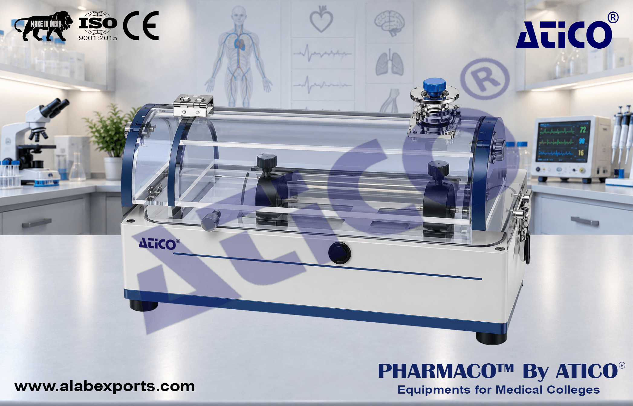 NonInvasive ECG Recording For Bioscience Research Lab Equipment