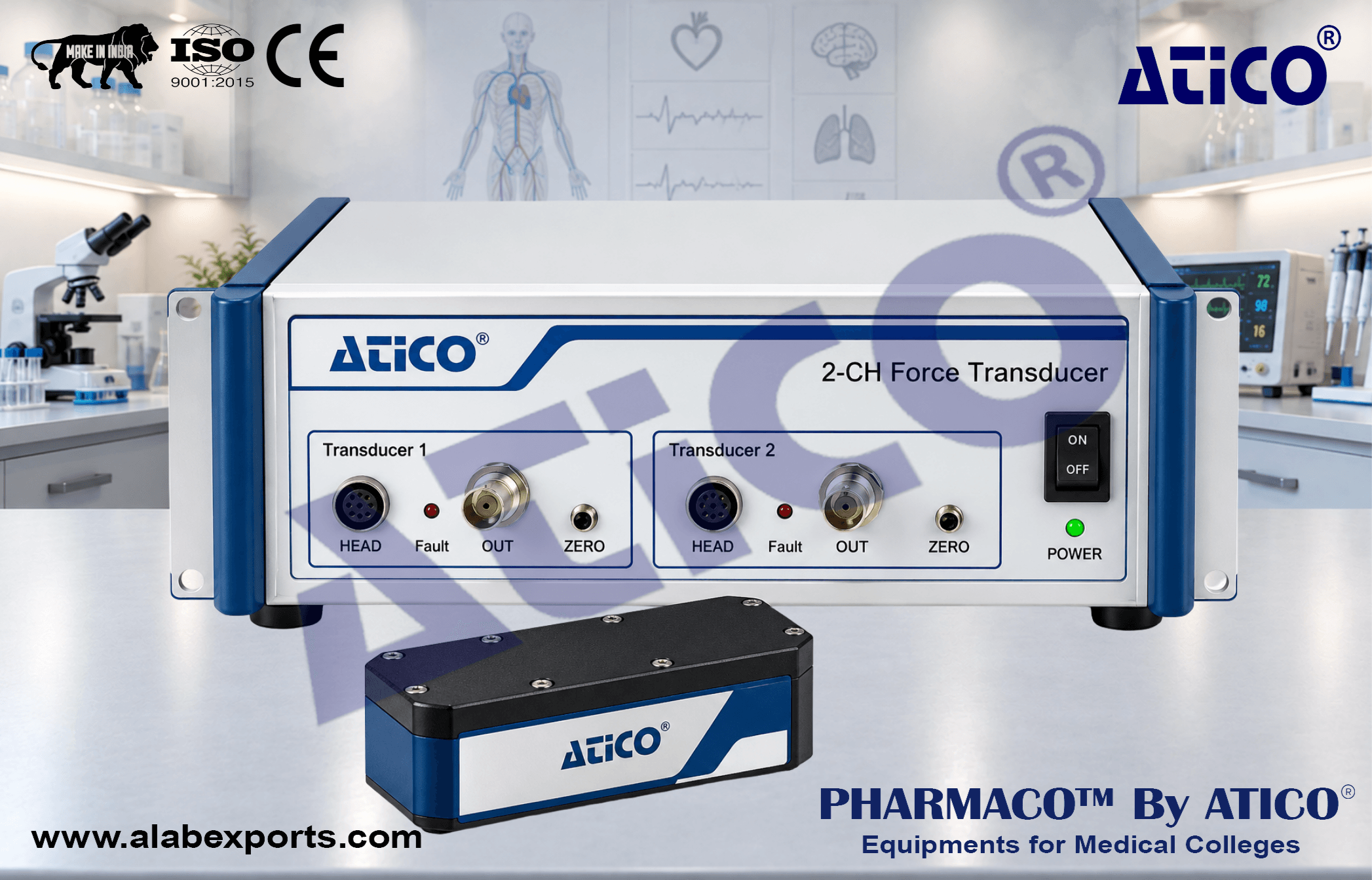 Force Transducers For Bioscience Research Lab Equipment