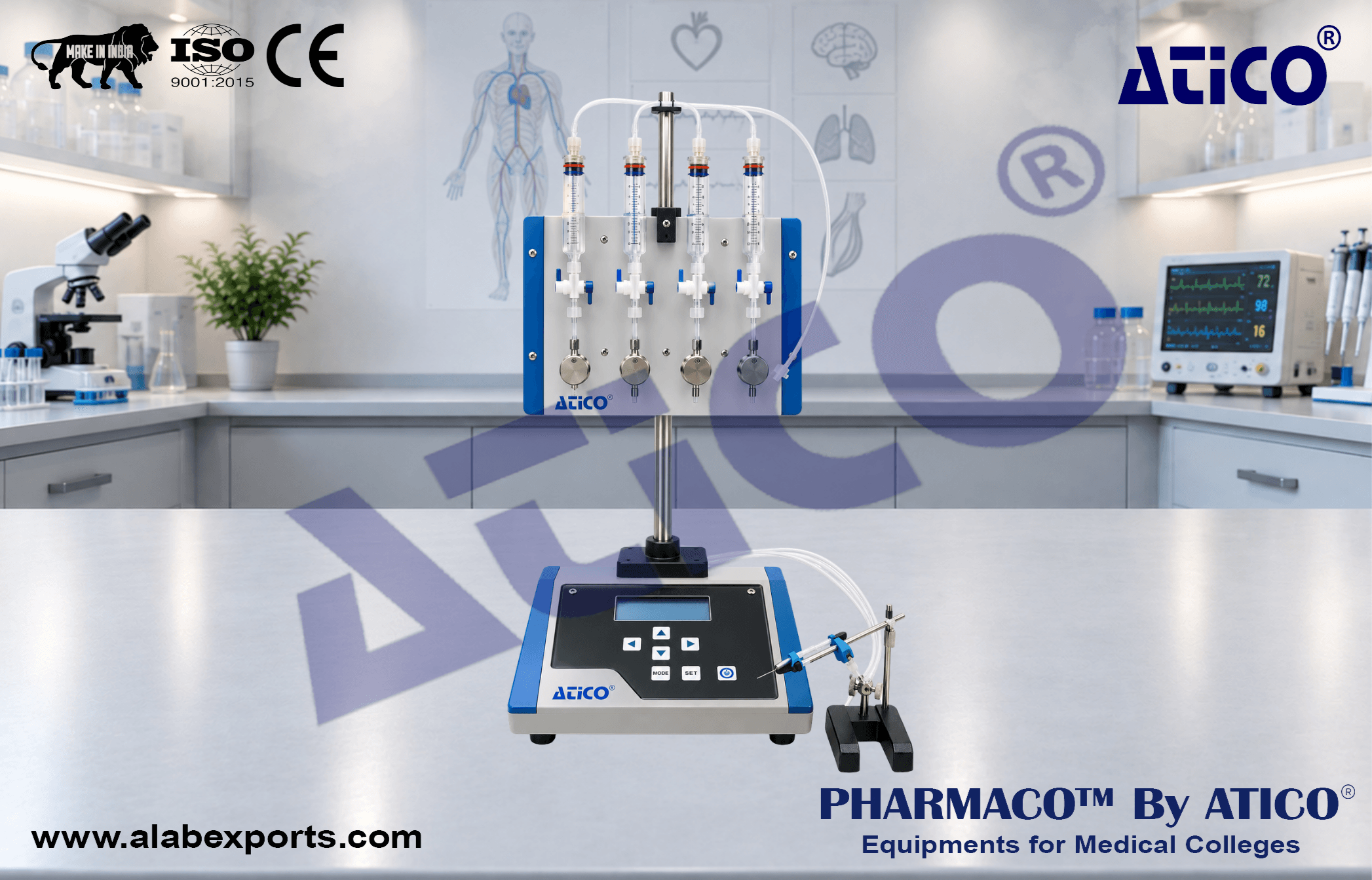 VCPlus4 Channel Pressurized System For Neuroscience Research Lab Equipment