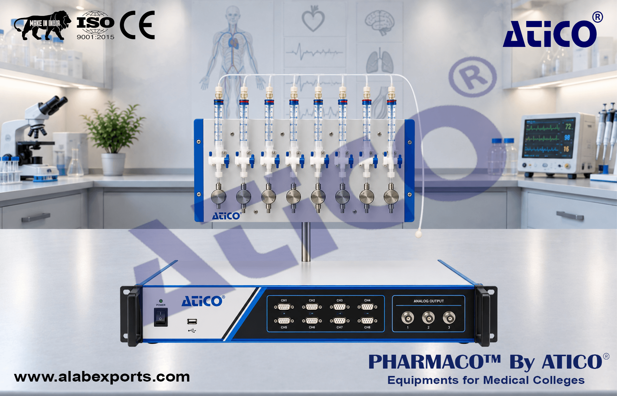 Computerized 8 through 32 channel fast focal perfusion system For Bioscience Instrumentation