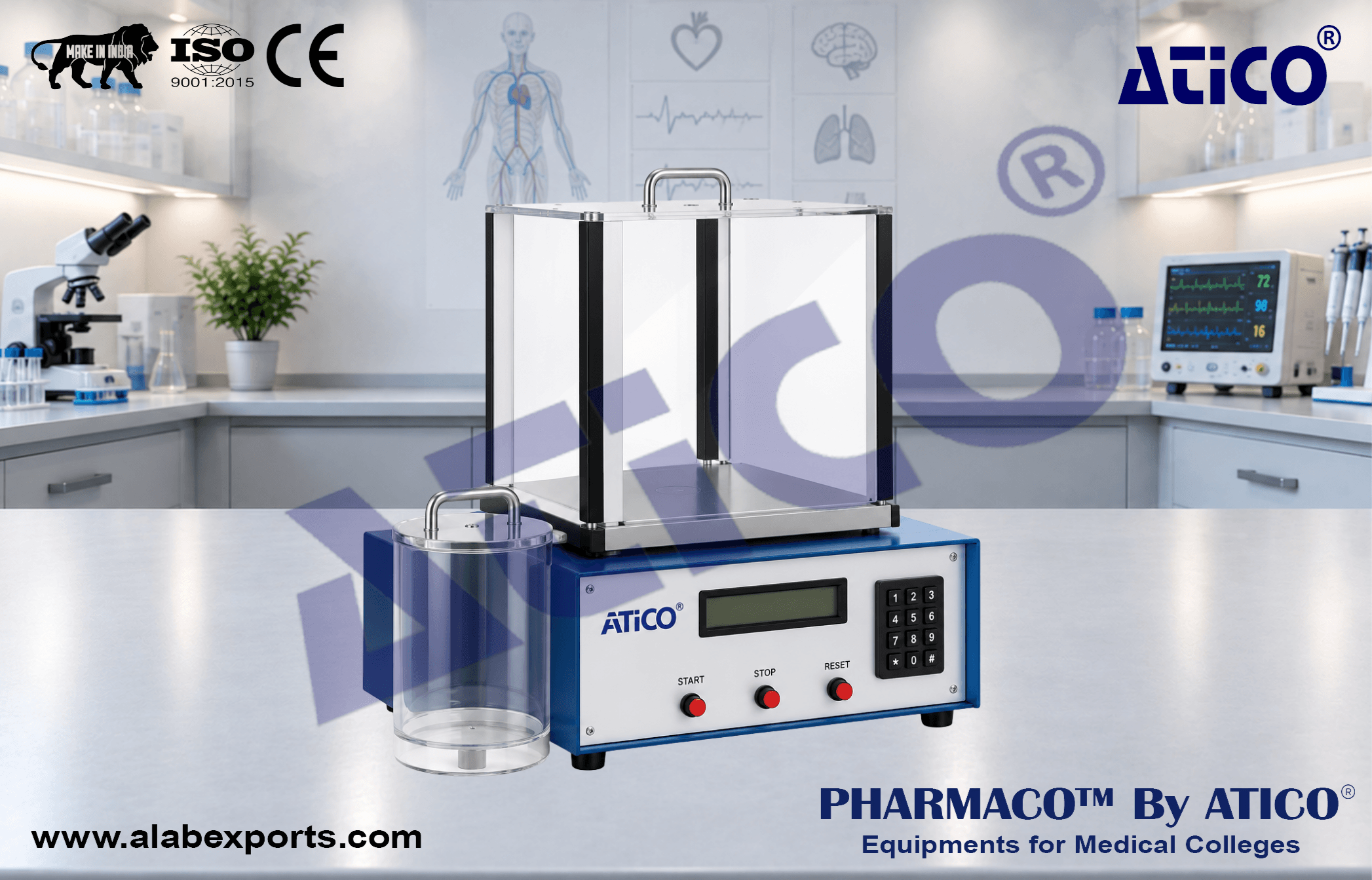 Hot Plate Analgesia Test Meter Mice and Rats For Animal Research Lab Equipment