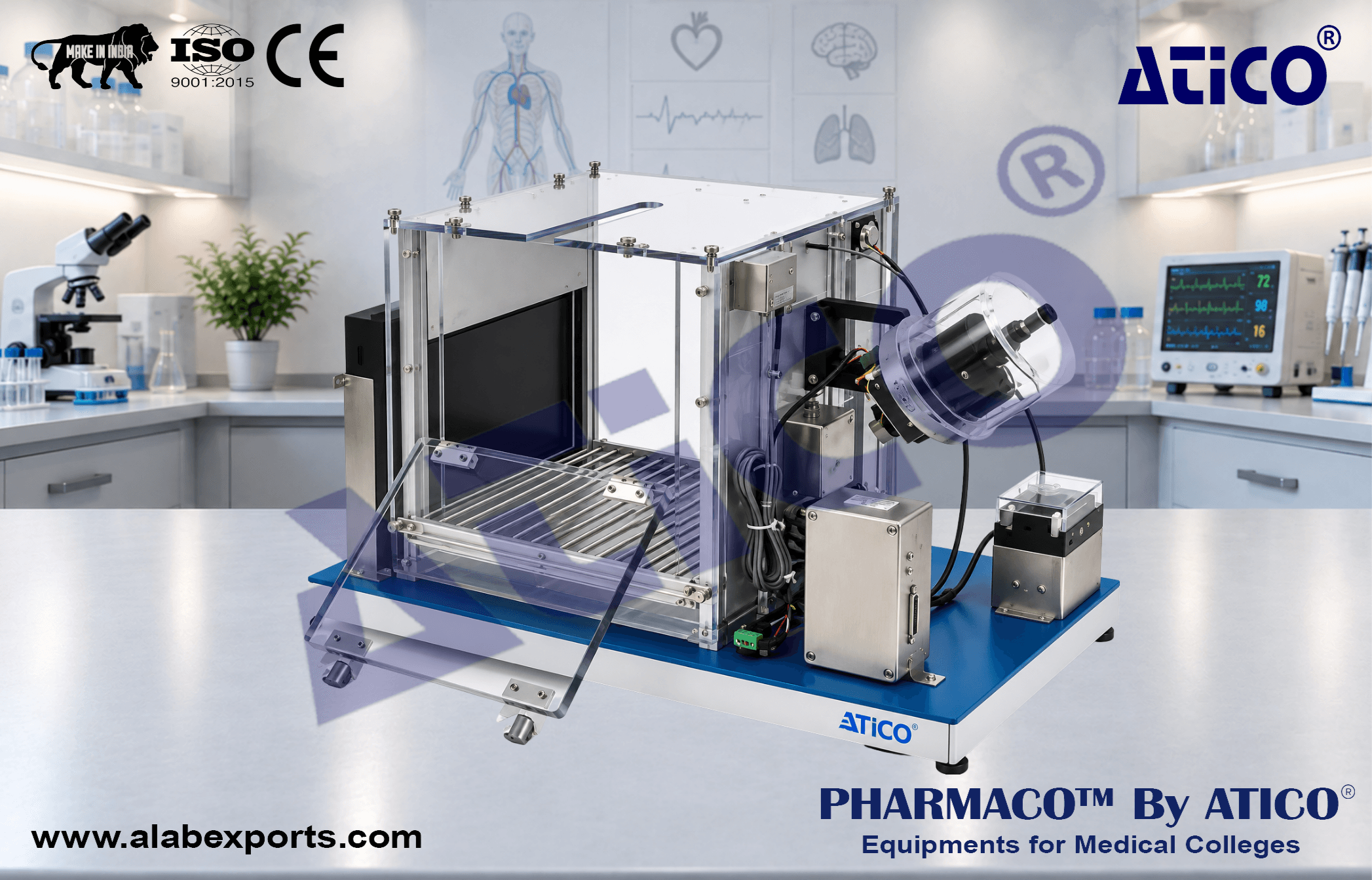 16U Rat Modular Chamber with Touch Screen For Animal Research Lab Equipment