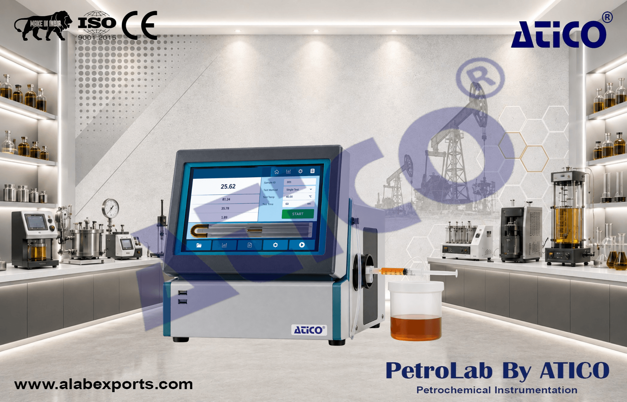 Automatic Density Meter for Petroleum Testing Equipment