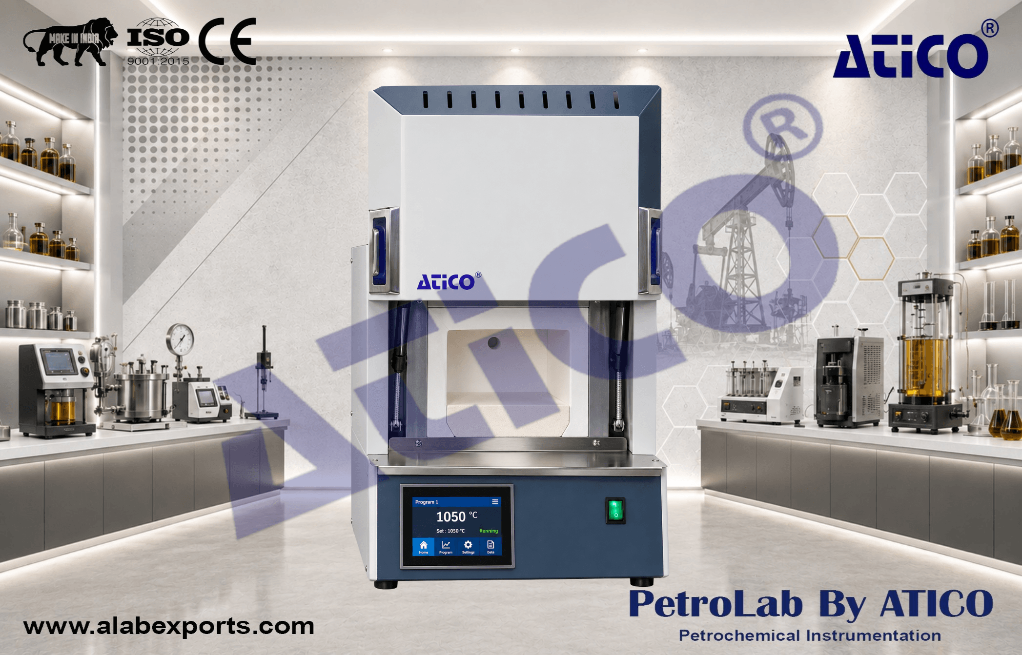 Programmable Ashing Furnace for Oil and Petroleum Testing Equipment