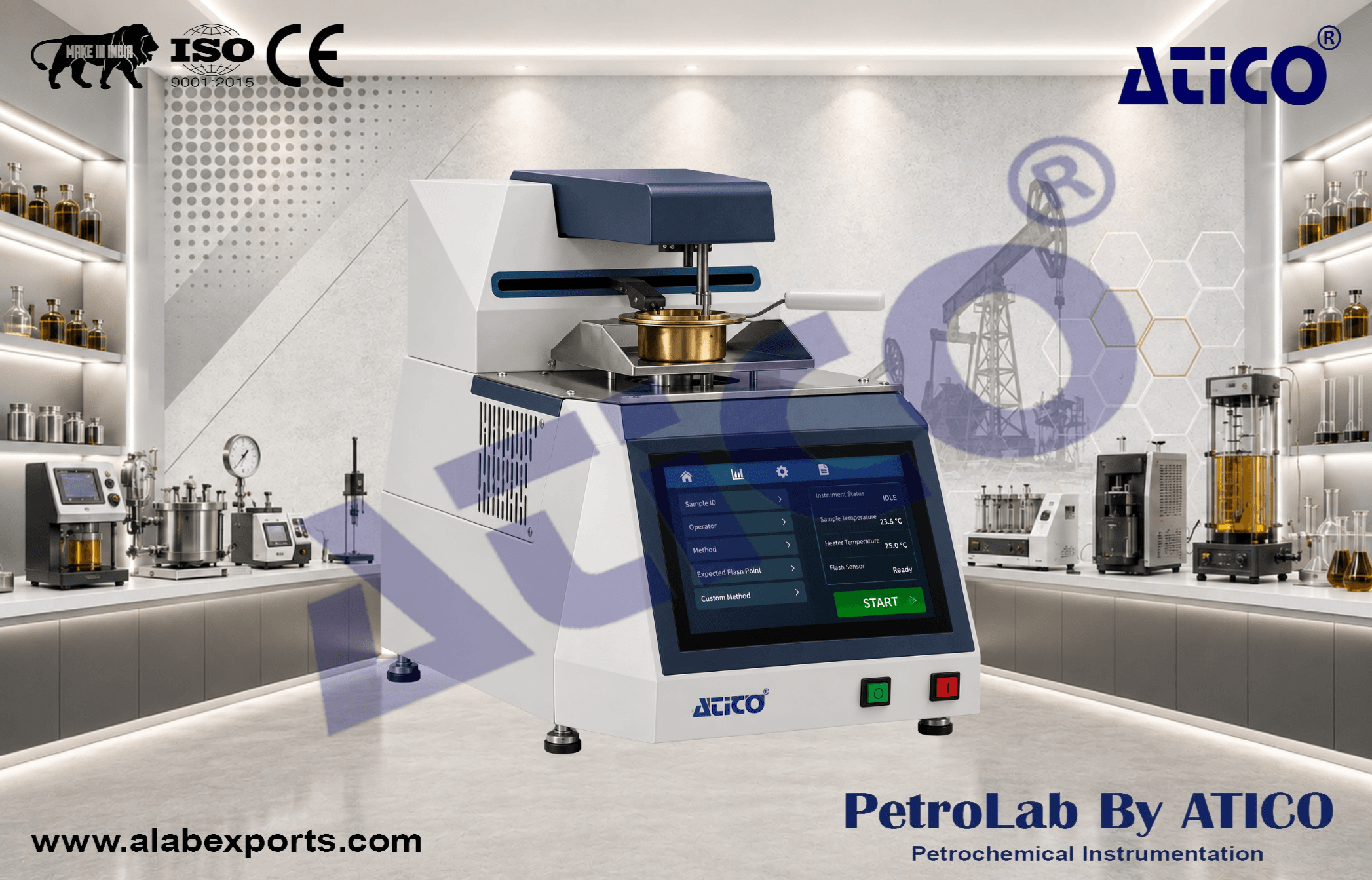 Automatic Cleveland Open Cup Flash Point Tester for Oil and Petroleum Testing Equipment