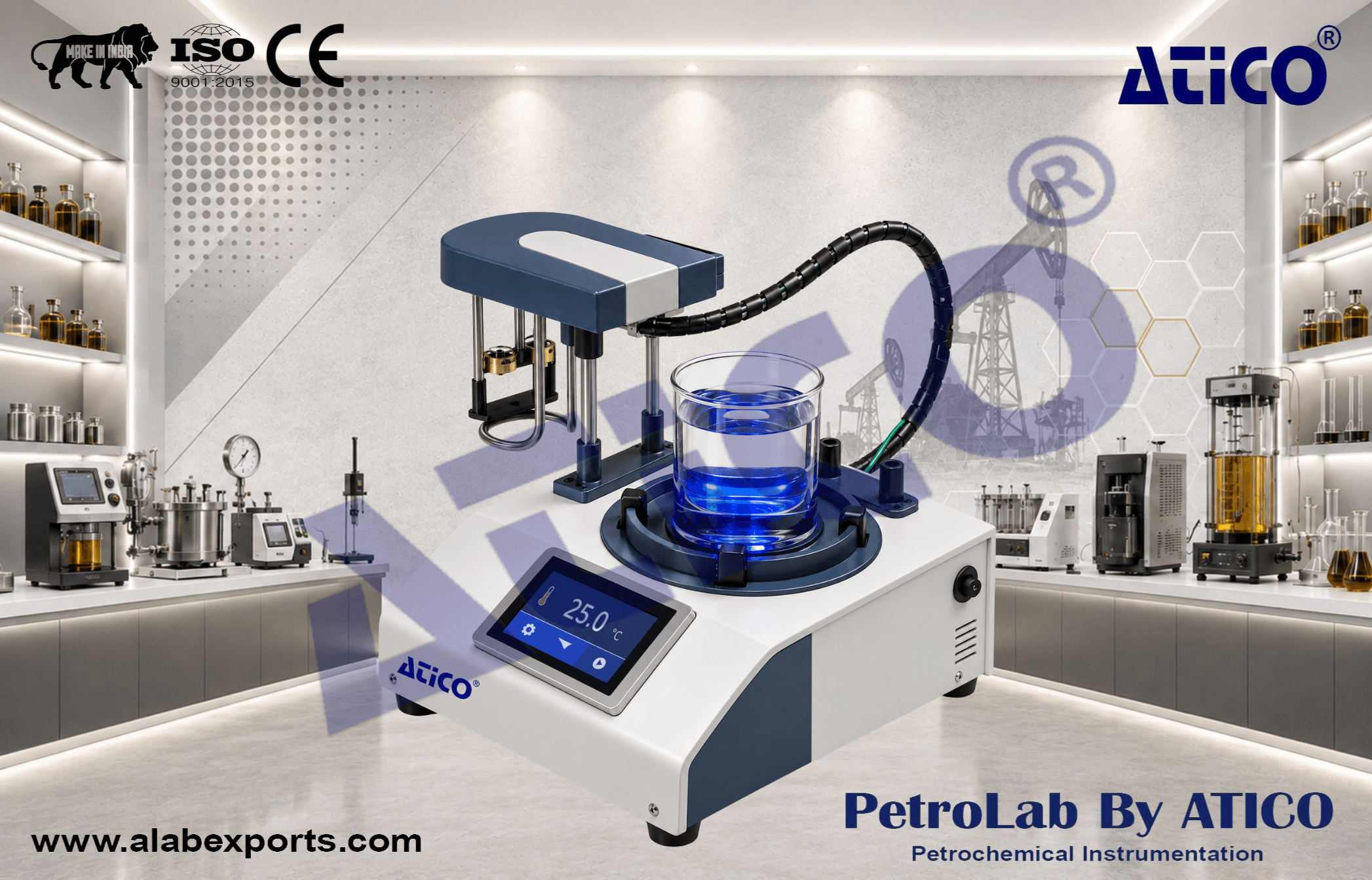 Automatic Softening Point of Bitumen for Oil and Petroleum Testing Equipment