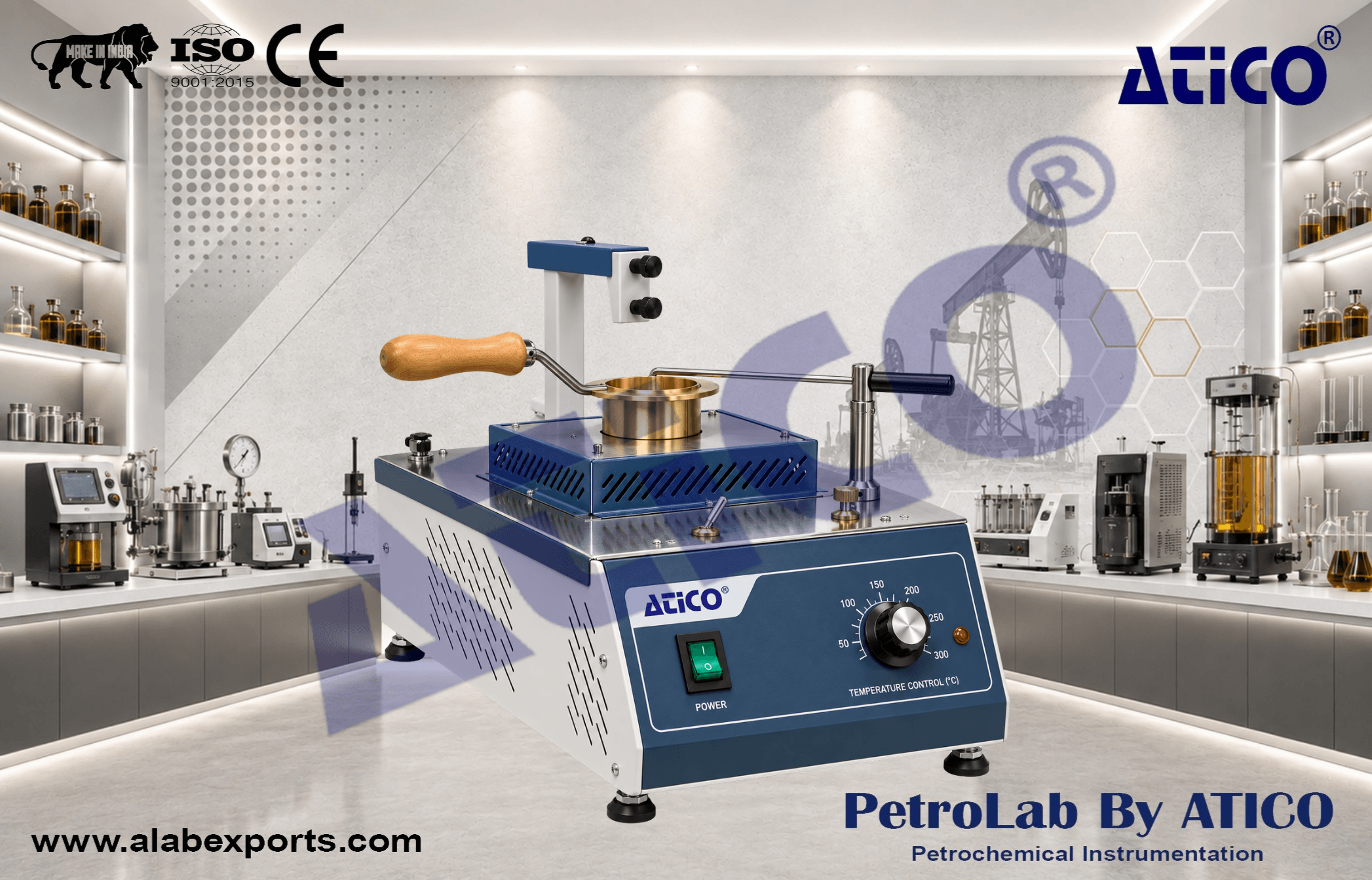 Cleveland Open Cup Flash Point Tester for Oil and Petroleum Testing Equipment