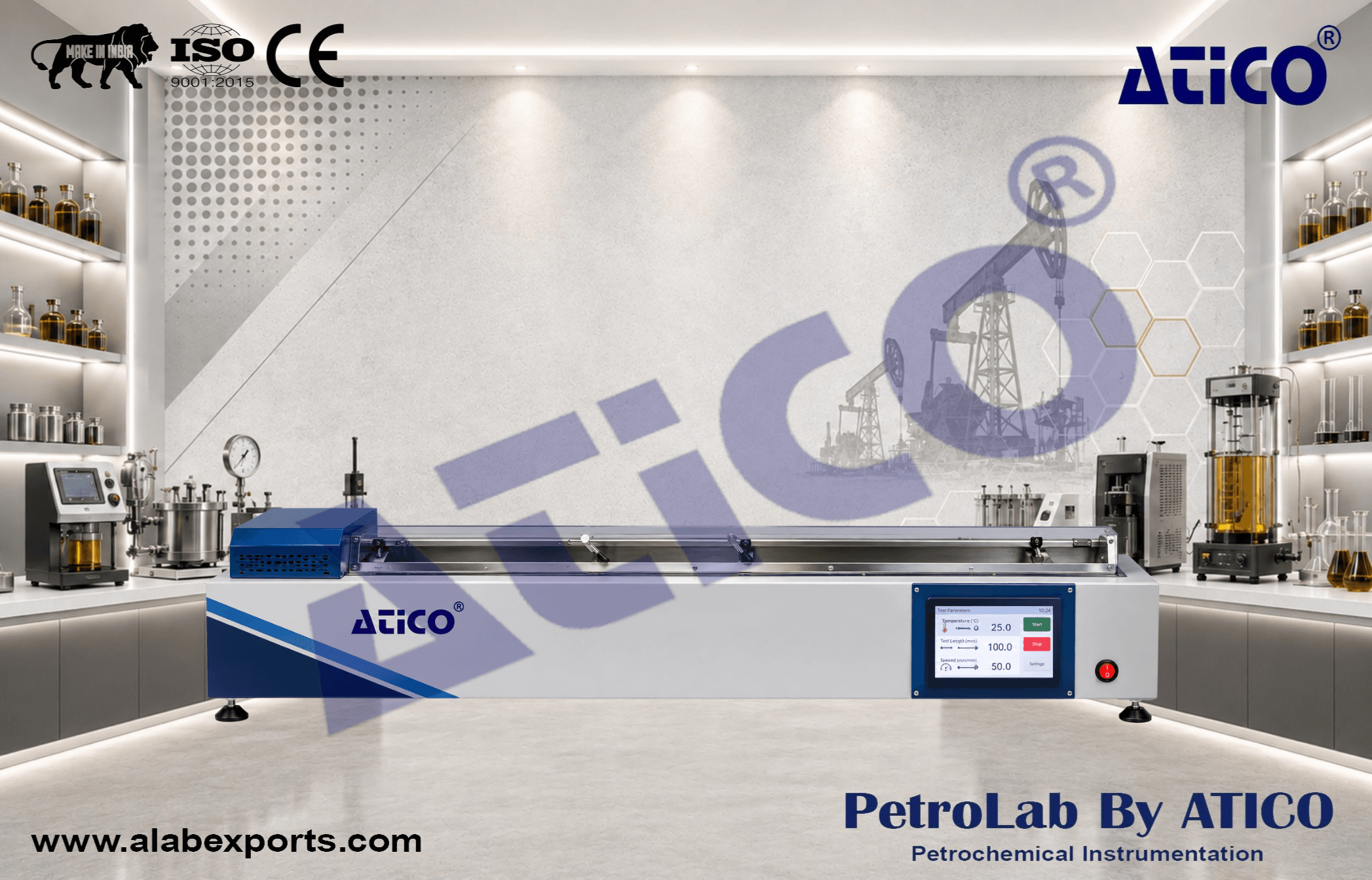 Semi Automatic Ductility Testing Machine for Oil and Petroleum Testing Equipment