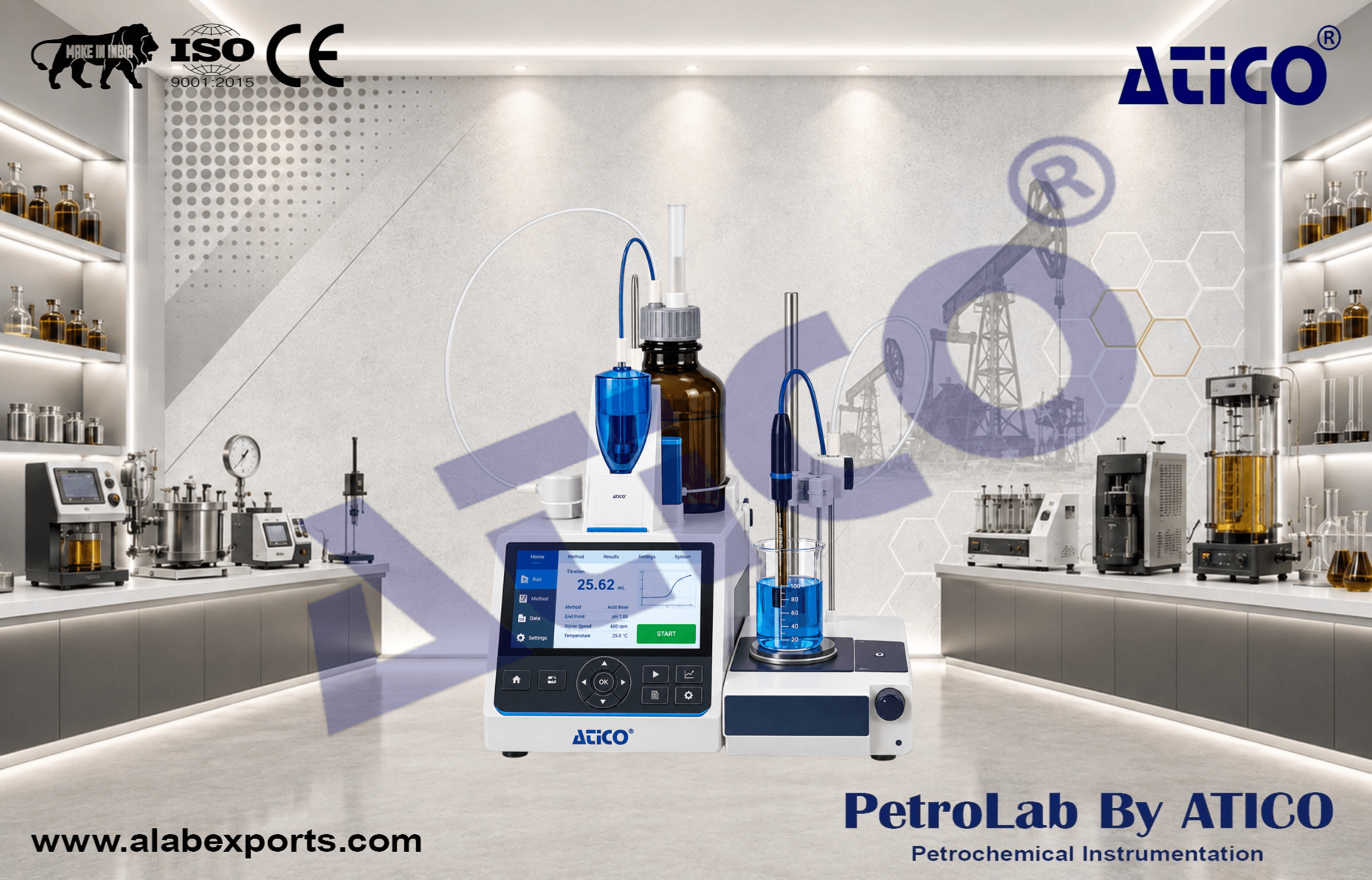 Automatic Volumetric Karl Fischer Titrator for Oil and Petroleum Testing Equipment