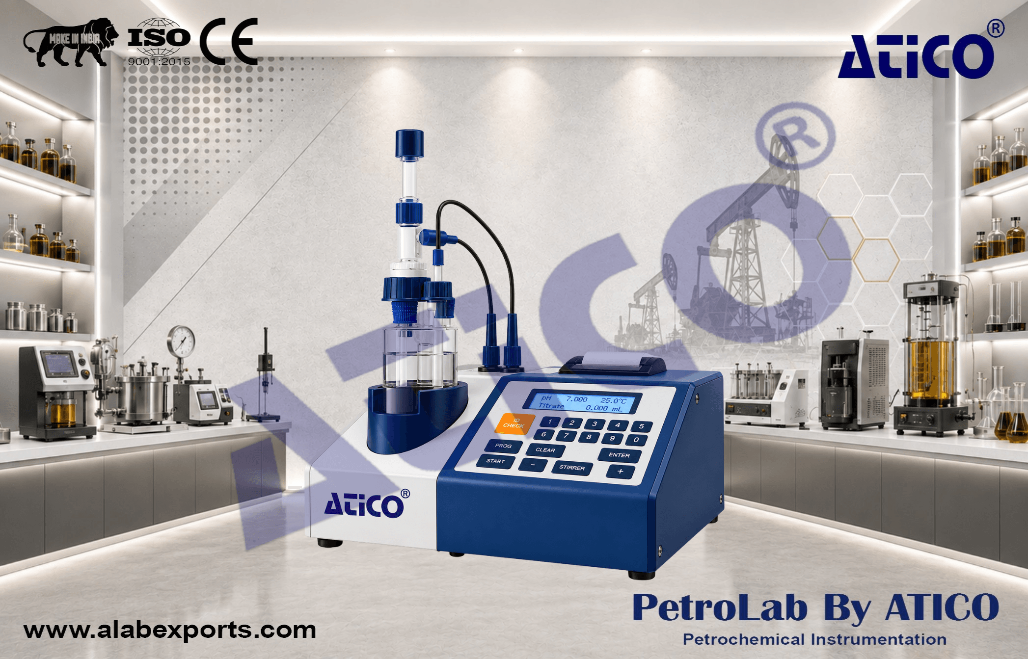 Coulometric Karl Fischer Titrator for Fuel Testing Instrument