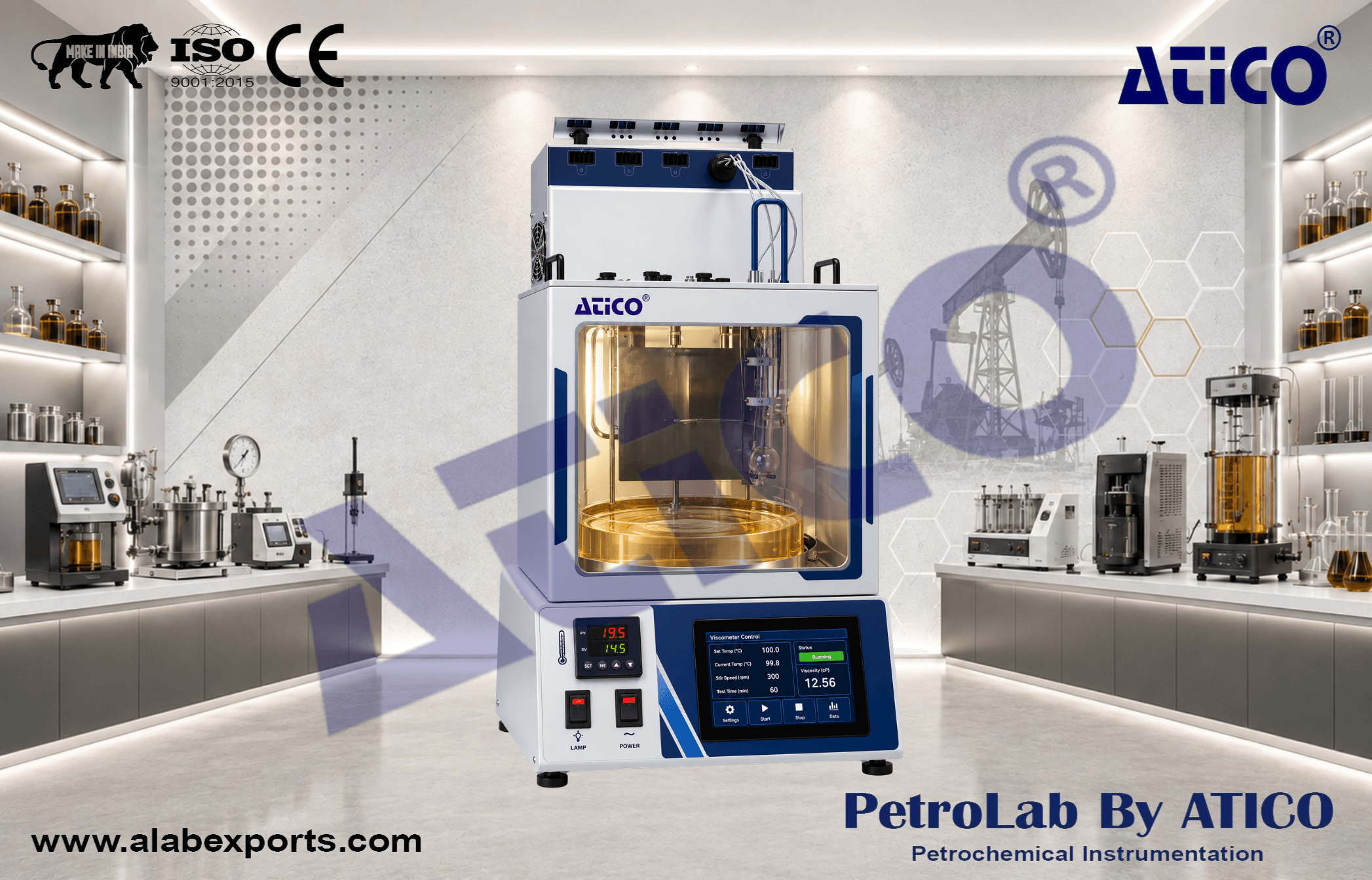 Kinematic Viscosity Bath with Optical Flow Detection System for Fuel Testing Instrument